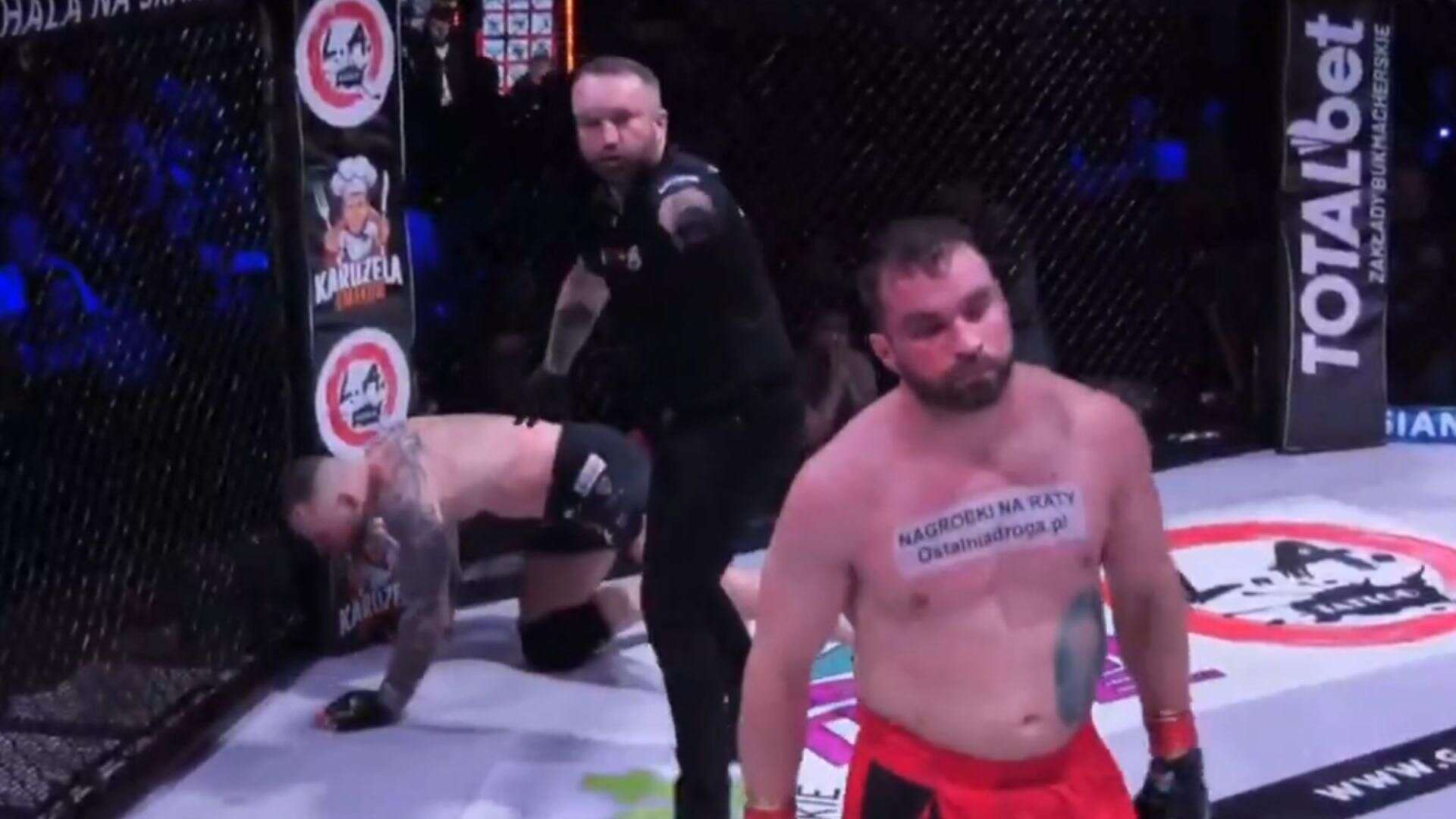 Brutalna jatka Tomasz Gromadzki w krwawej walce na MMA Attack 5. Brutalna precyzja! Krew szybko zal…