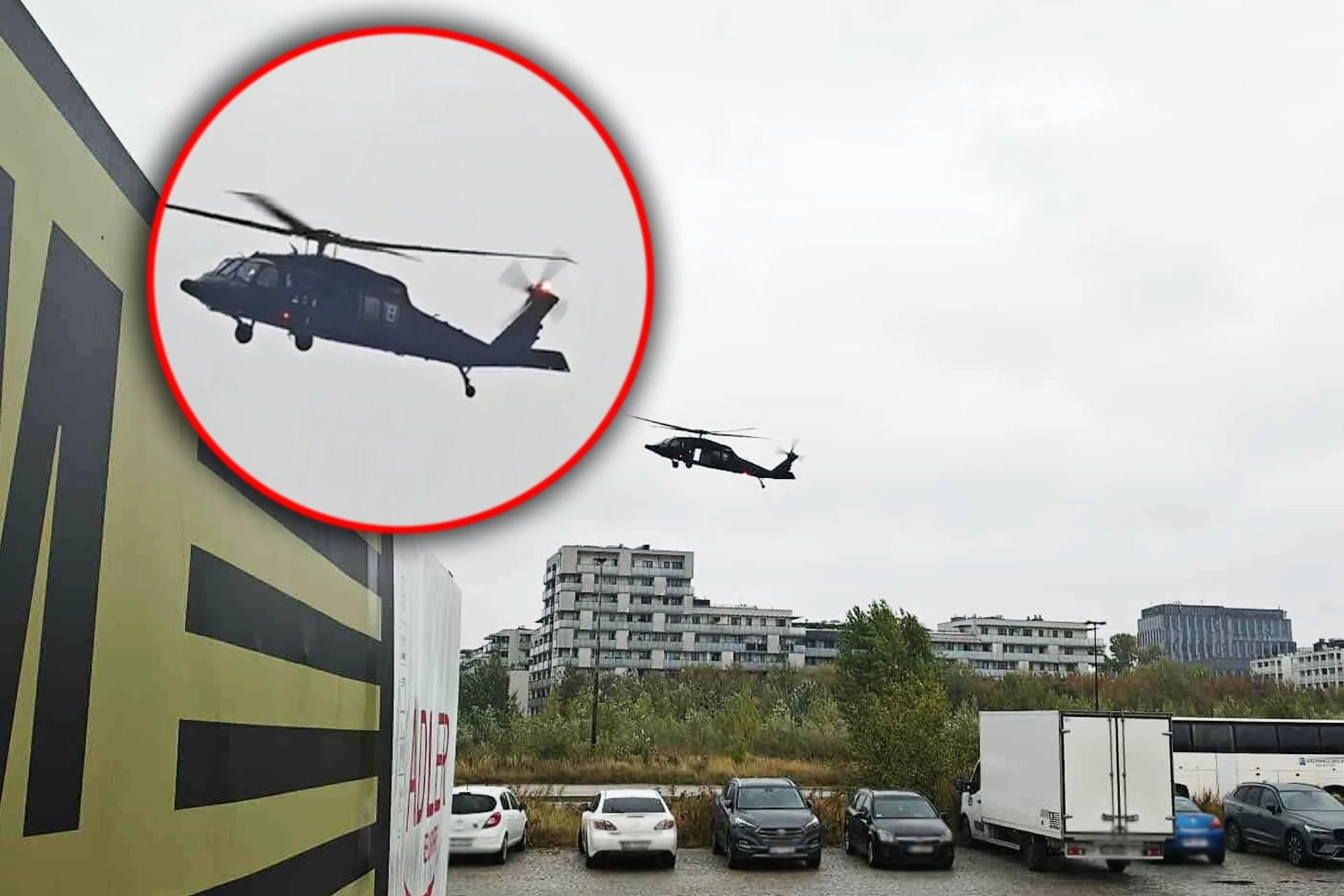 MAMY ZDJĘCIA Wojskowe śmigłowce latają nisko nad Warszawą. Co się dzieje?