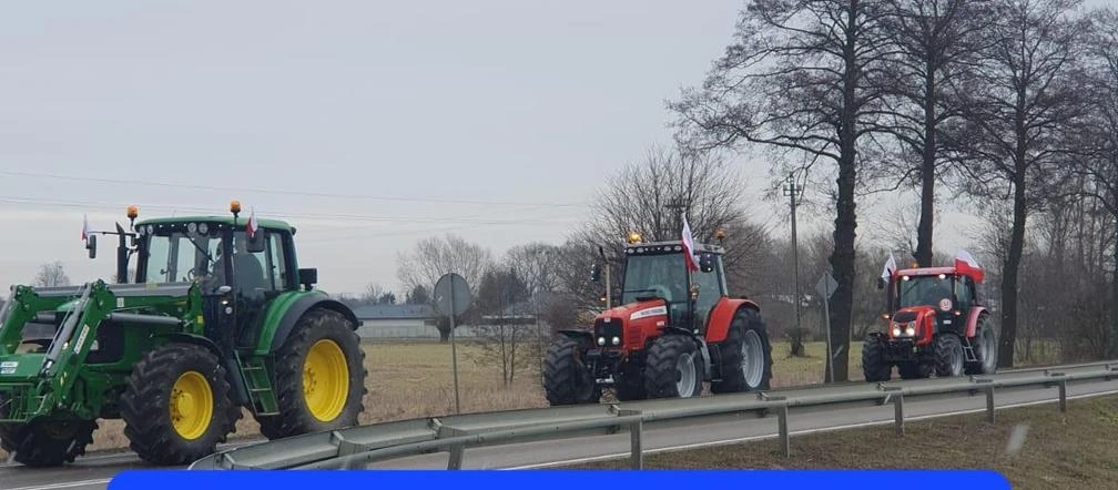 Kłopoty na drogach Rolnicy protestują na Mazowszu. Zablokowali wjazd do Warszawy. Wielki korek na Wilan…