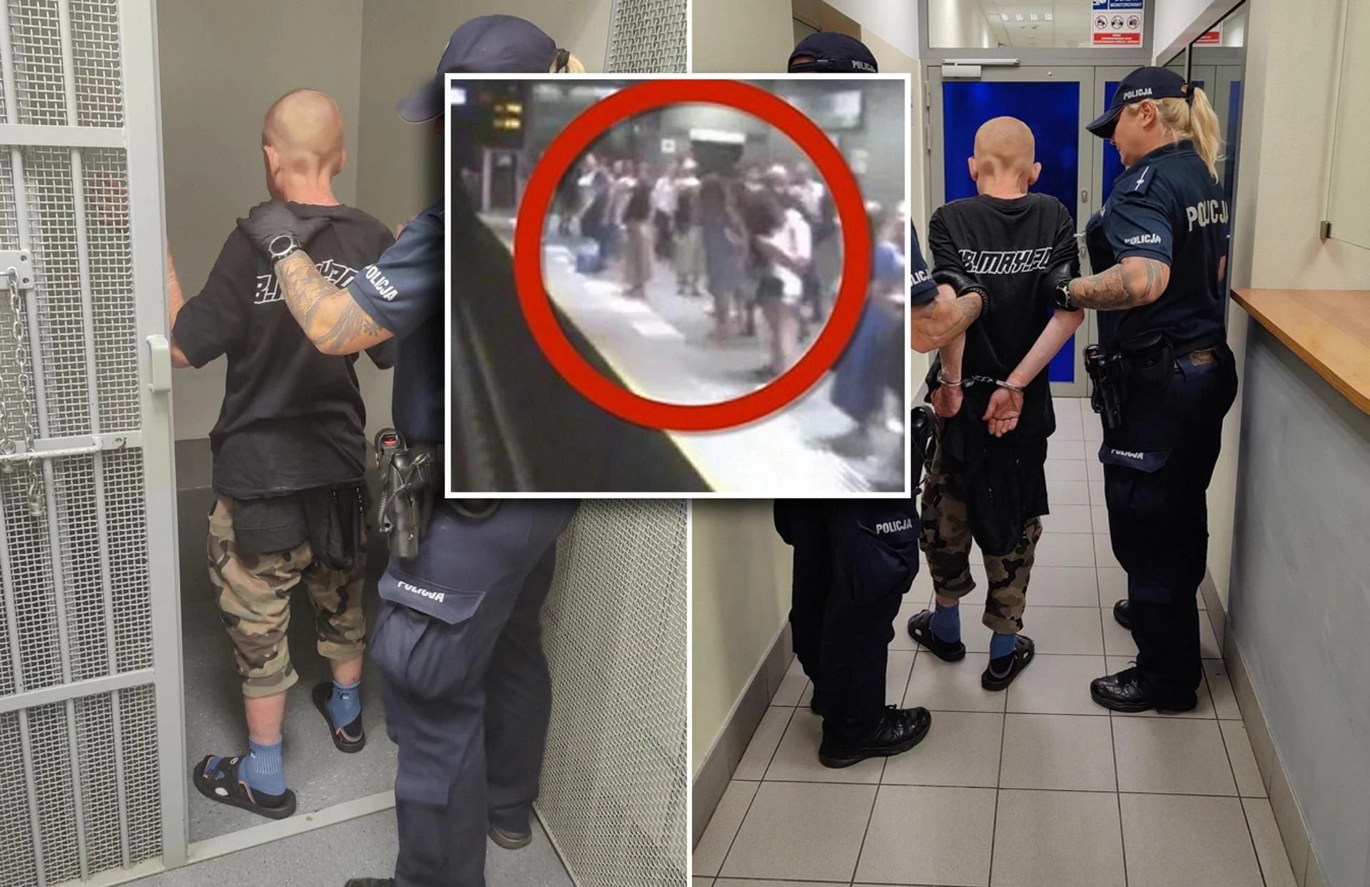 SZOK Próbował wepchnąć kobietę pod pociąg metra. Szokujące sceny w Warszawie