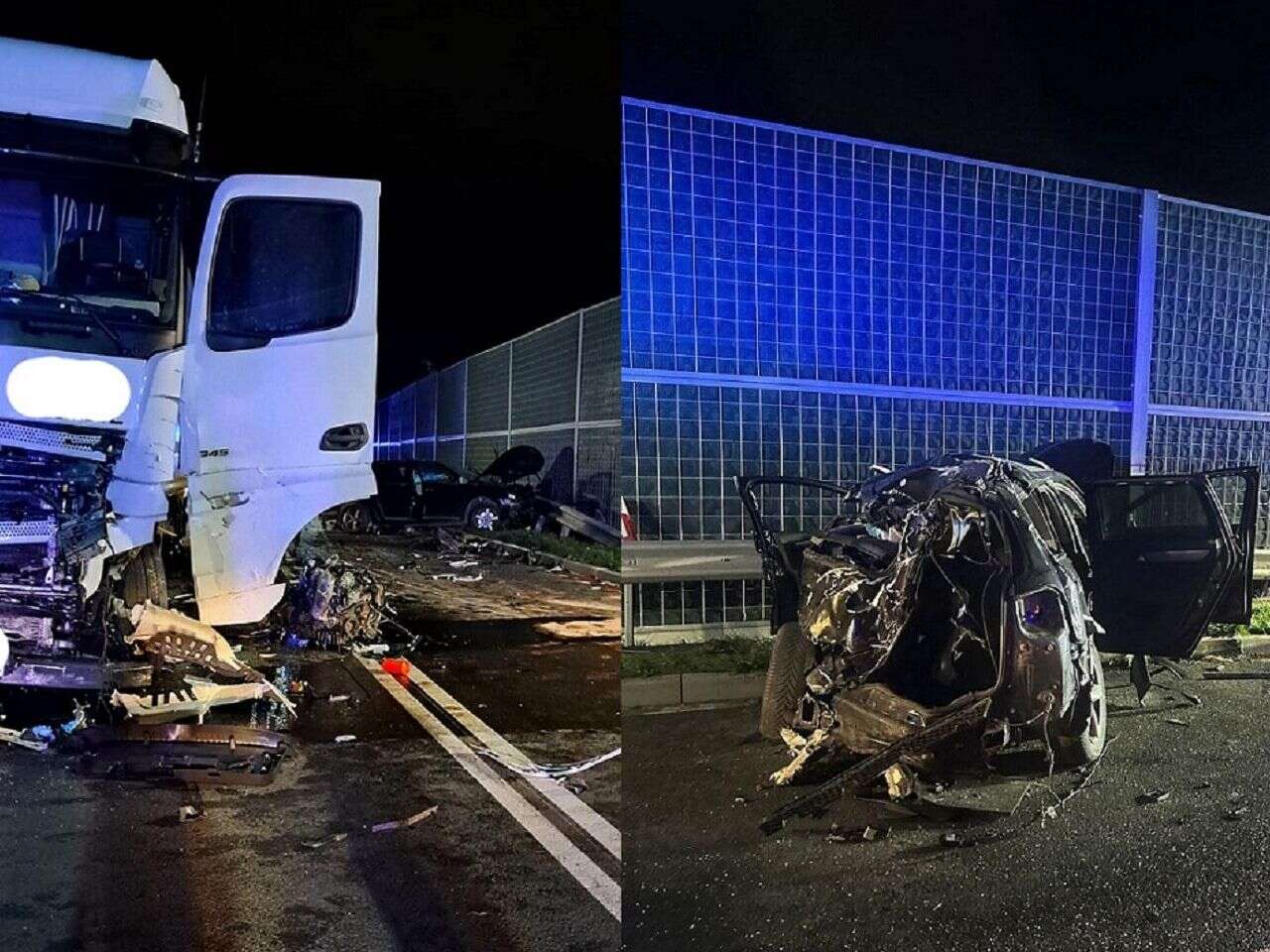 Zderzenie volkswagena z mercedesem Czarna seria na małopolskich drogach. Nie żyje 17-latka