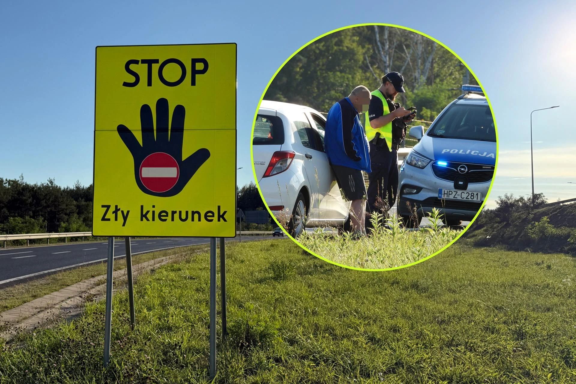 SZOKUJĄCE Chciał wjechać pod prąd na S8 pod Warszawą. Zatrzymali go inni kierowcy