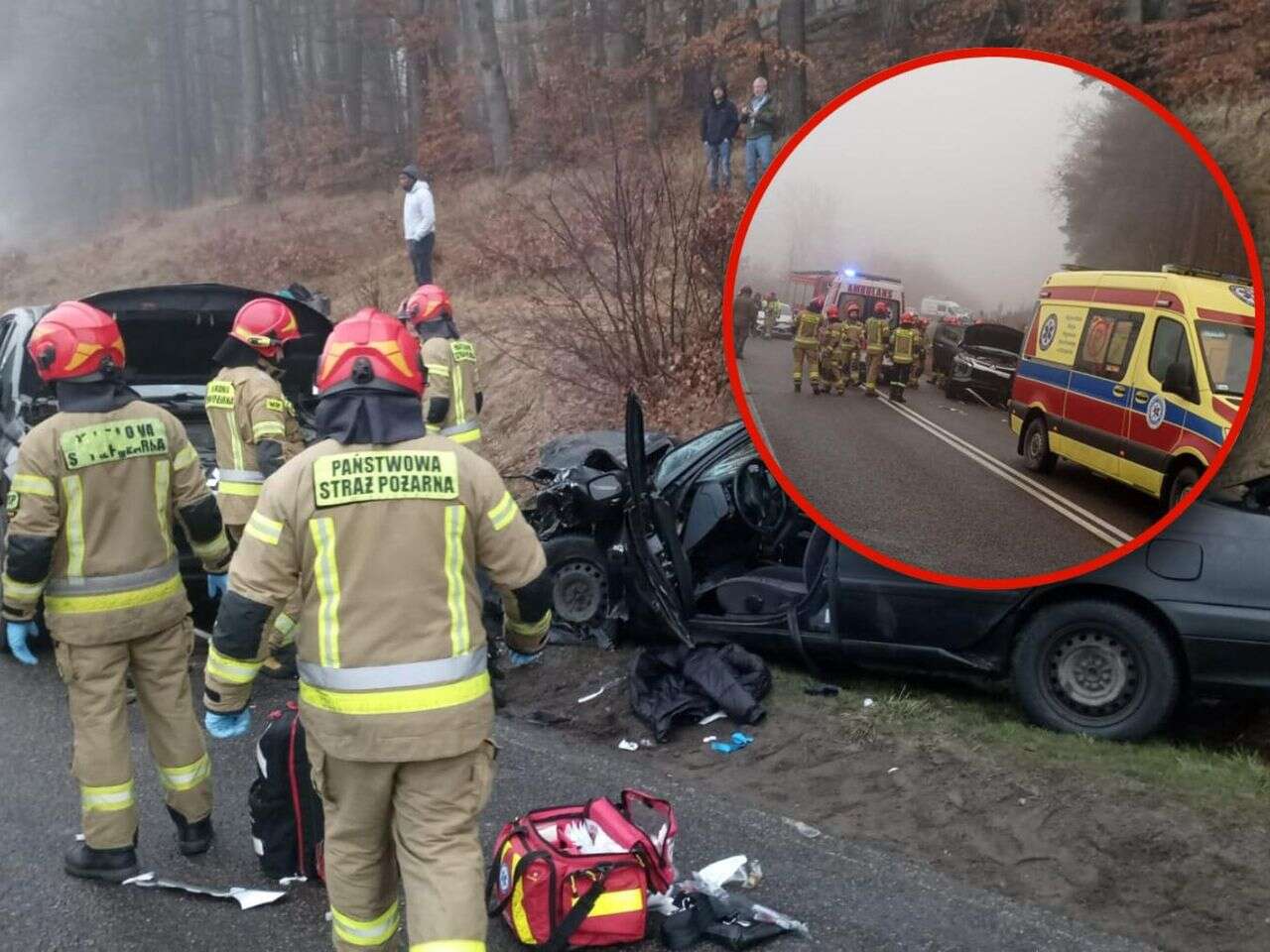 Wypadek Groźny wypadek pod Drawskiem Pomorskim. Cztery osoby poszkodowane, dwie w szpitalu