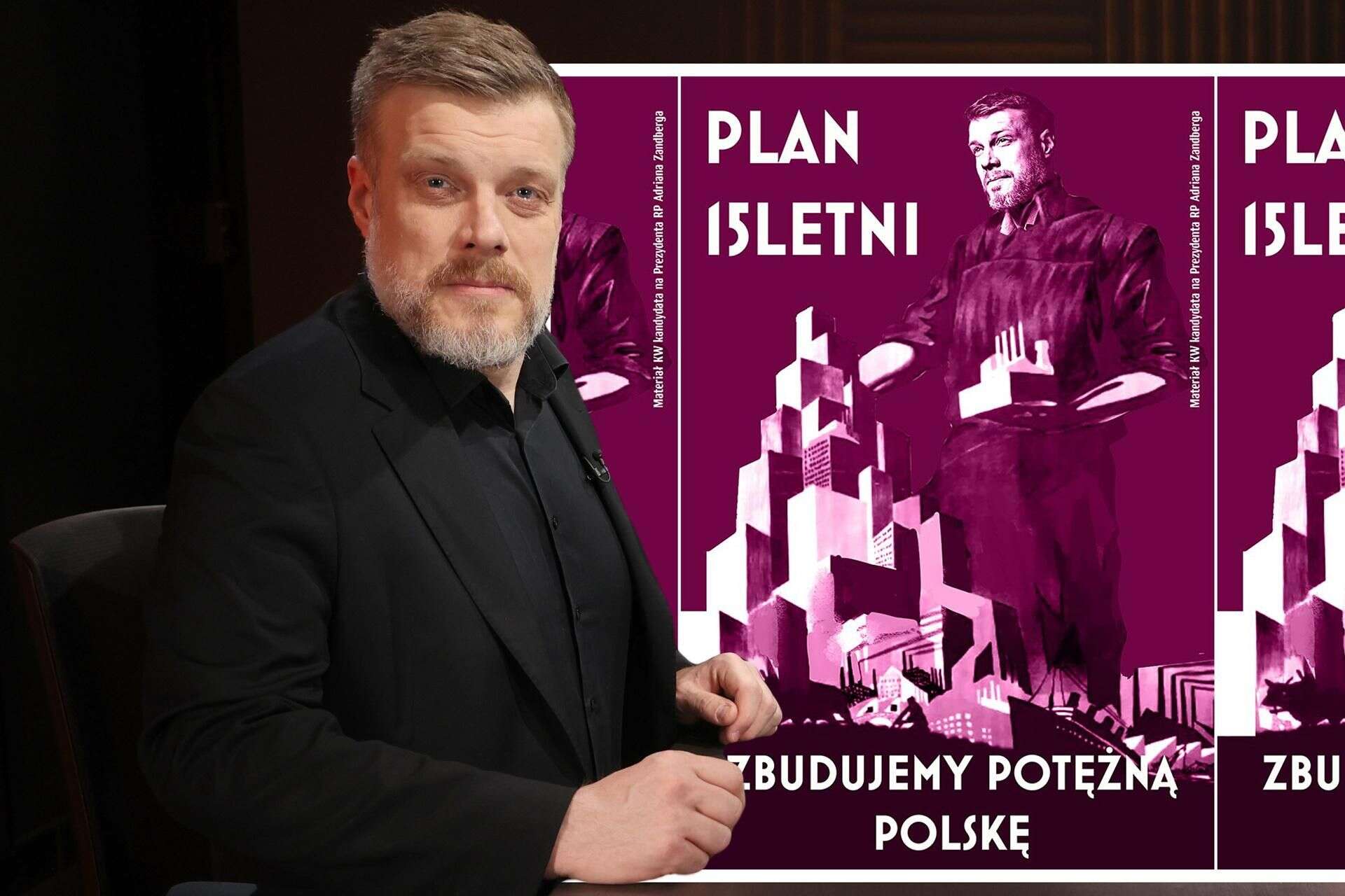 Wybory 2025 Zandberg ogłosił plan 15-letni. Plakat jak z II RP i 8 bloków jądrowych