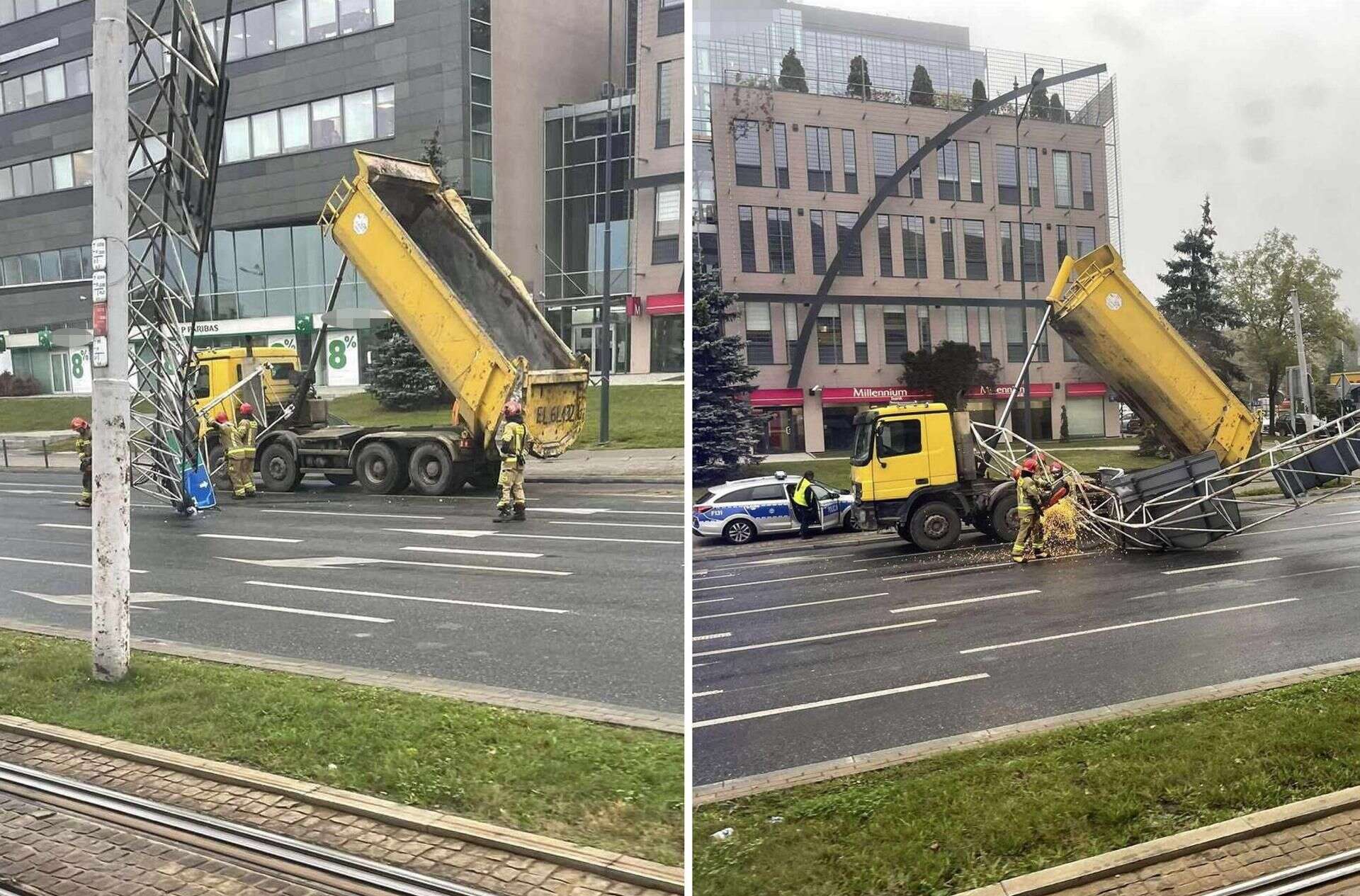 Niesłychane zdarzenie! Co wymyślił kierowca wywrotki?! Ogromny mandat za pobojowisko na środku ulicy [WIDEO…