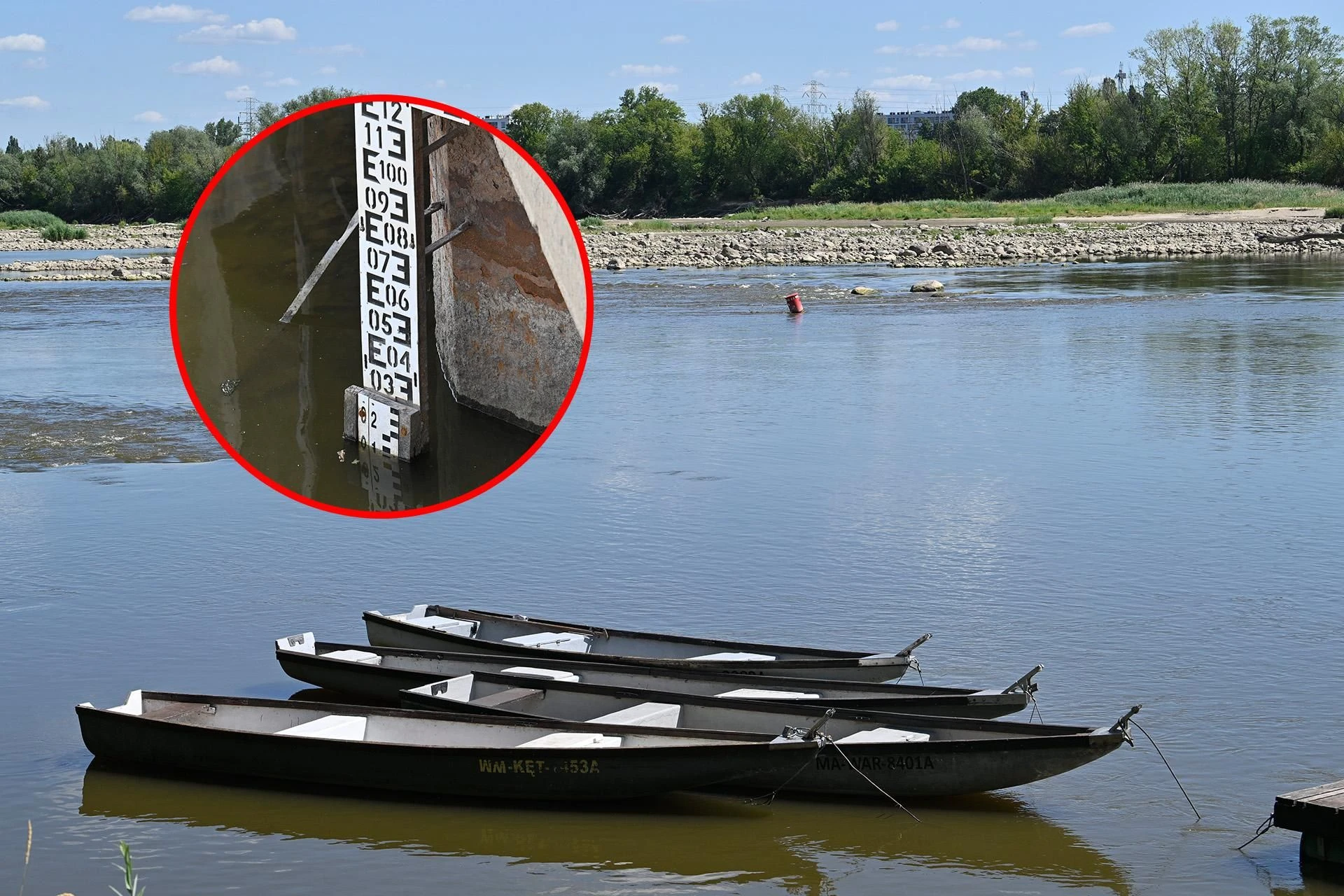 Sprawdź! Z 13 centymetrów do 5 metrów. Susza w Warszawie może przerodzić się w powódź?
