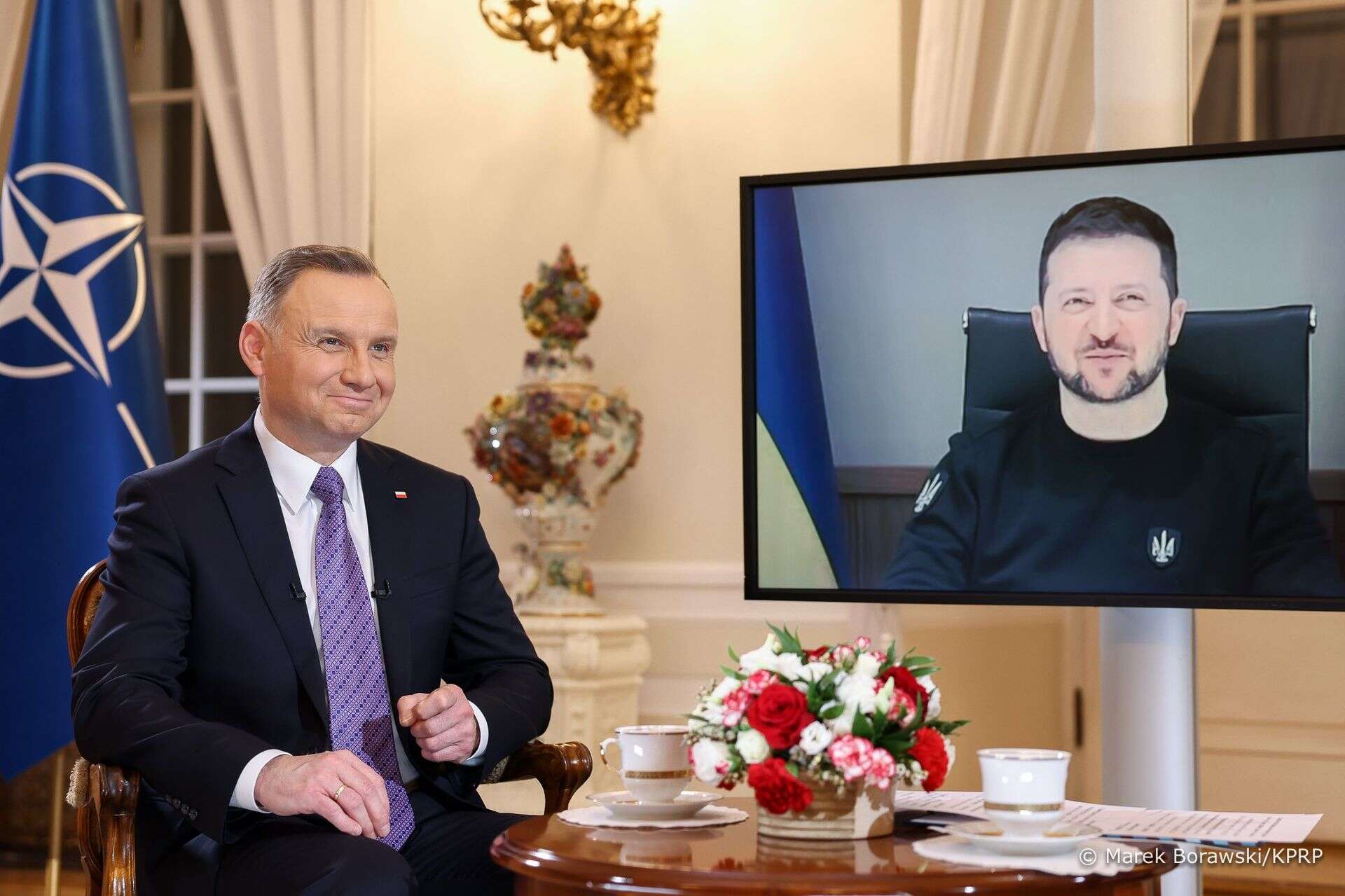 jak przebiegła rozmowa? Prezydent Andrzej Duda rozmawiał przez telefon z Wołodymyrem Zełenskim. 