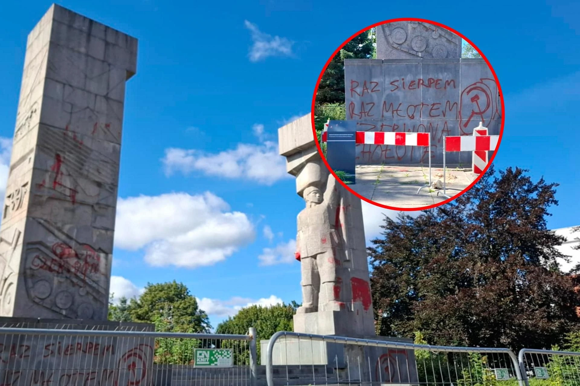 Ale wpadka! Napis z błędem ortograficznym na pomniku!
