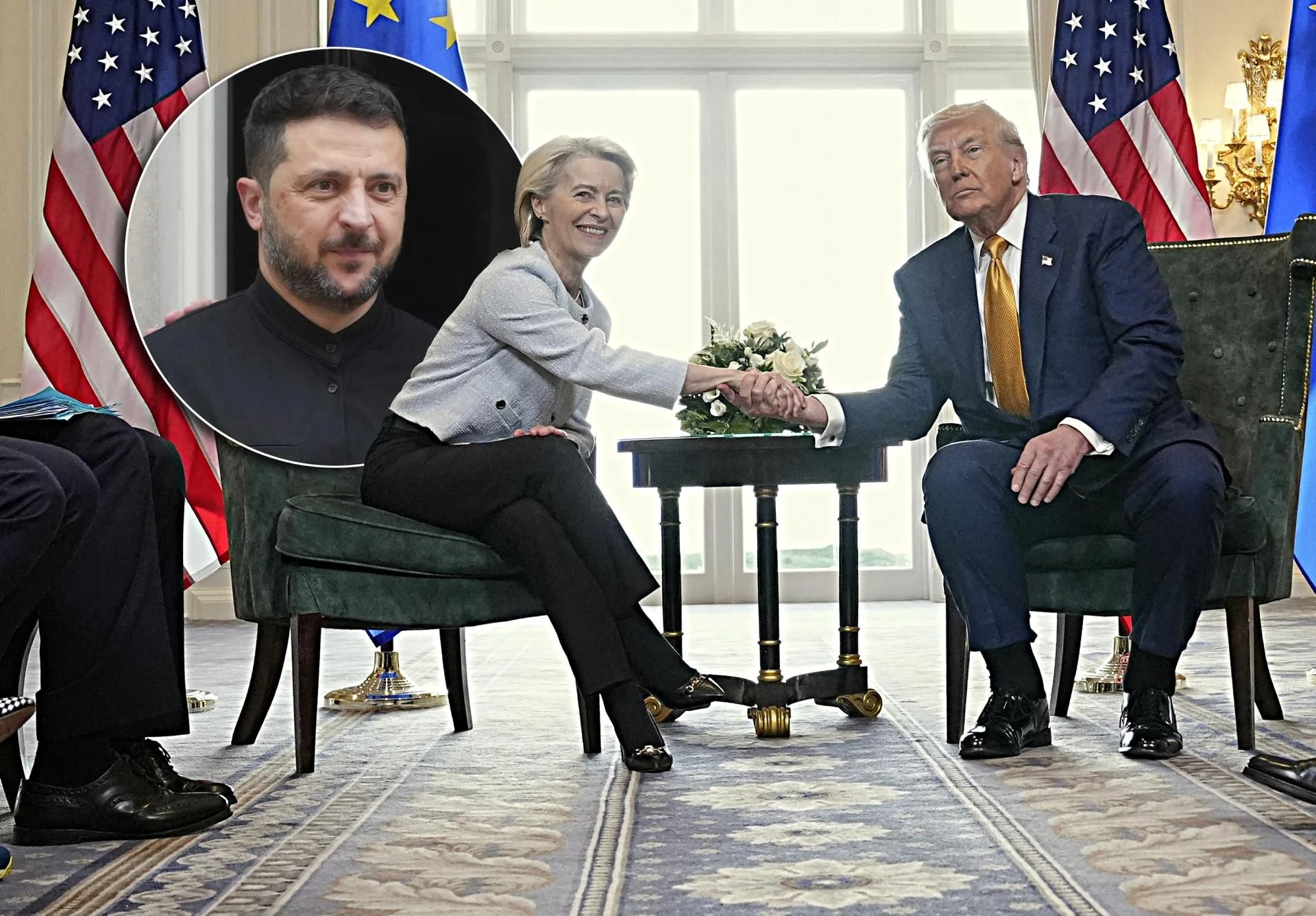 Dobry plan? Von der Leyen z Zełenskim u Trumpa. Nagły ruch Europy