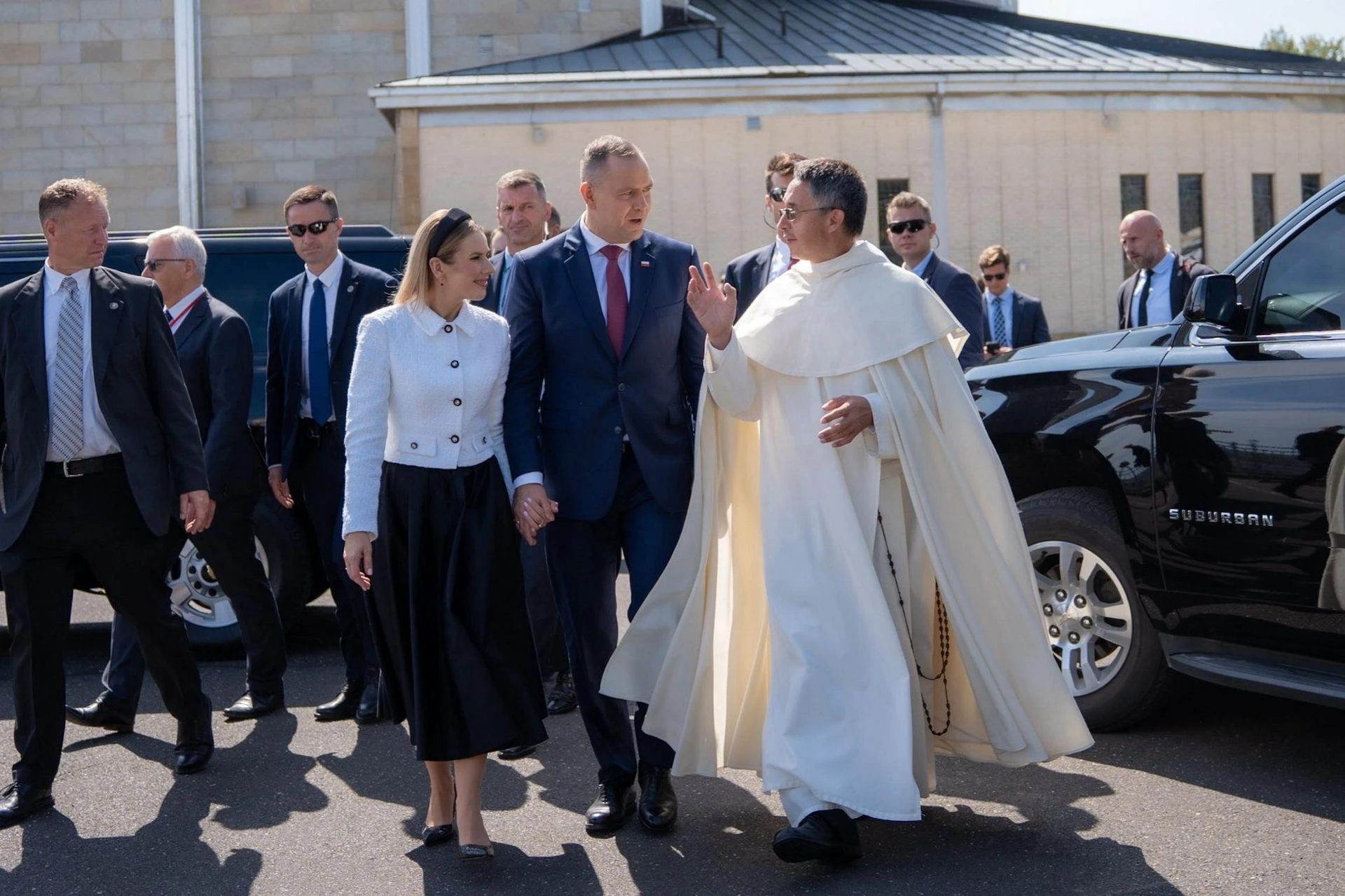 Relacja z wizyty głowy państwa Polskie serce zabiły mocno w Ameryce. Karol Nawrocki powitany owacjami w Doylestown