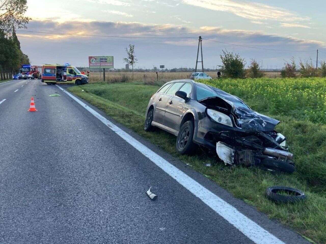 Śmierć na drodze Paskudny wypadek pod Inowrocławiem. Mężczyzna nie żyje