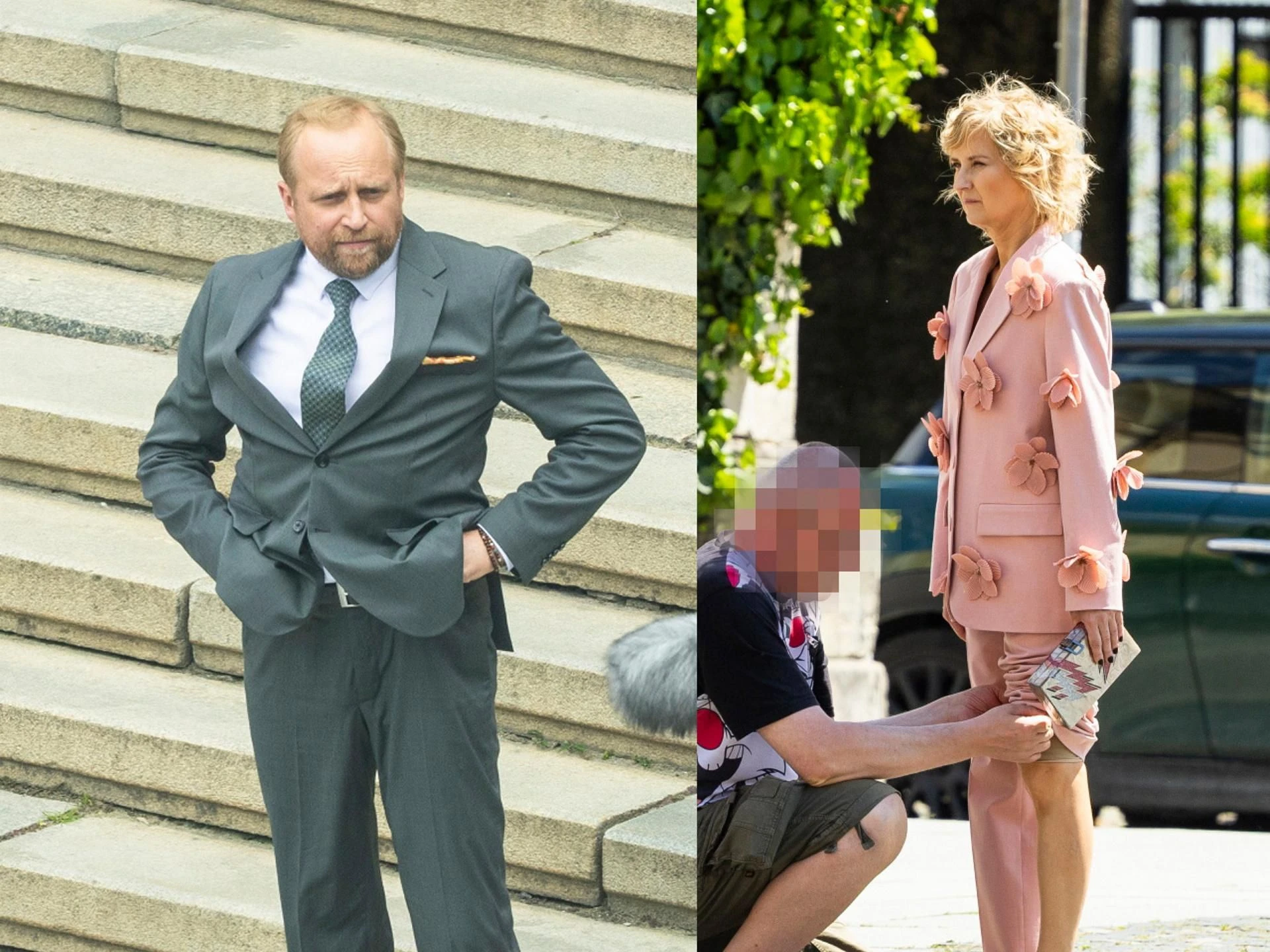 Nieładnie Fuj! Piotr Adamczyk psuł powietrze przy kościele! Ma szczęście, że go ksiądz nie pog…