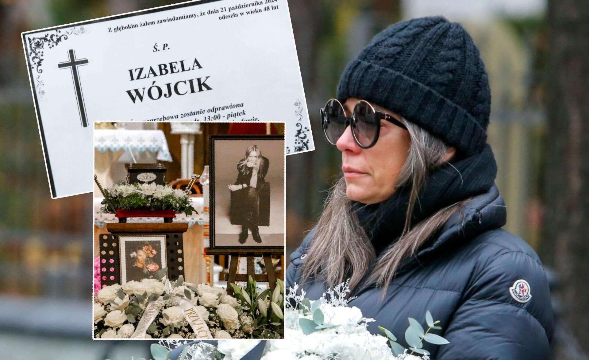 Wójcik miała tylko 48 lat Anna Mucha wyszła z kościoła zapłakana. Na pogrzebie Izabeli Wójcik nie kryła łez