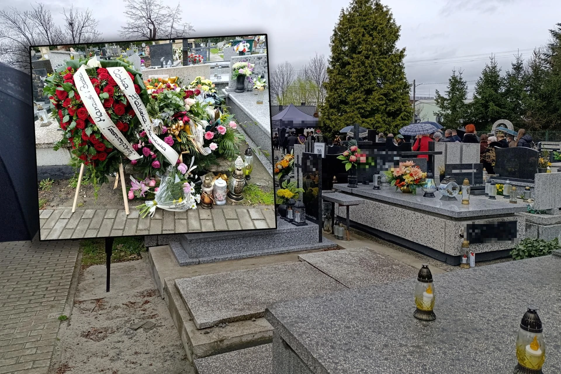 Rodzinna tragedia w Nowym Sączu Niebo płakało, gdy chowali Annę. Na tym samym cmentarzu spoczął jej zabójca