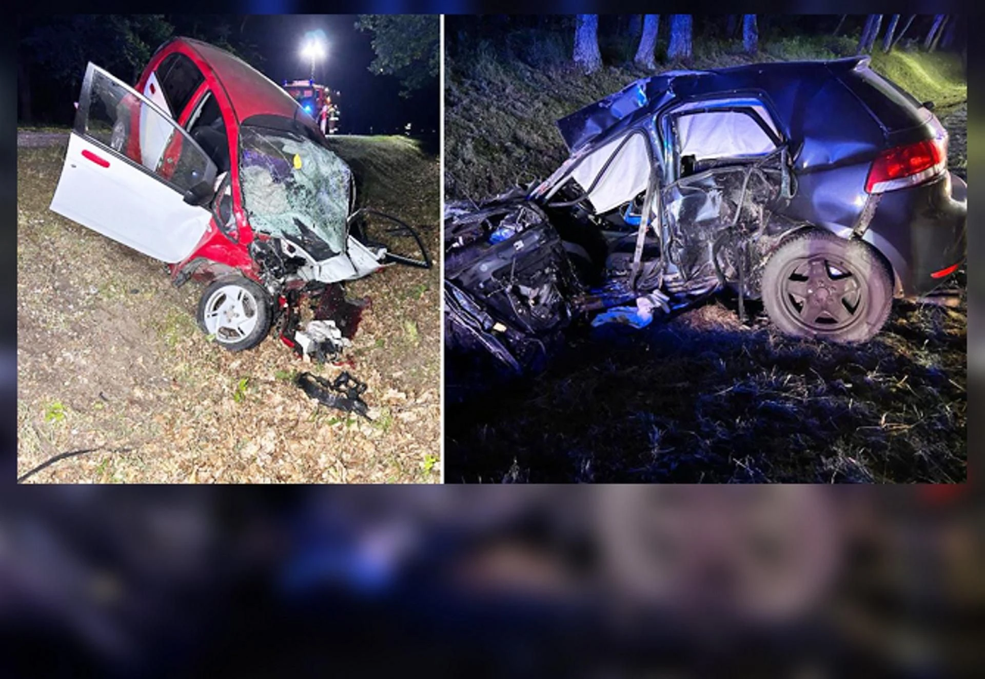 Potężne zderzenie Dwie osobówki totalnie zniszczone! 18-letni kierowca nie żyje, 47-latka poważnie ran…