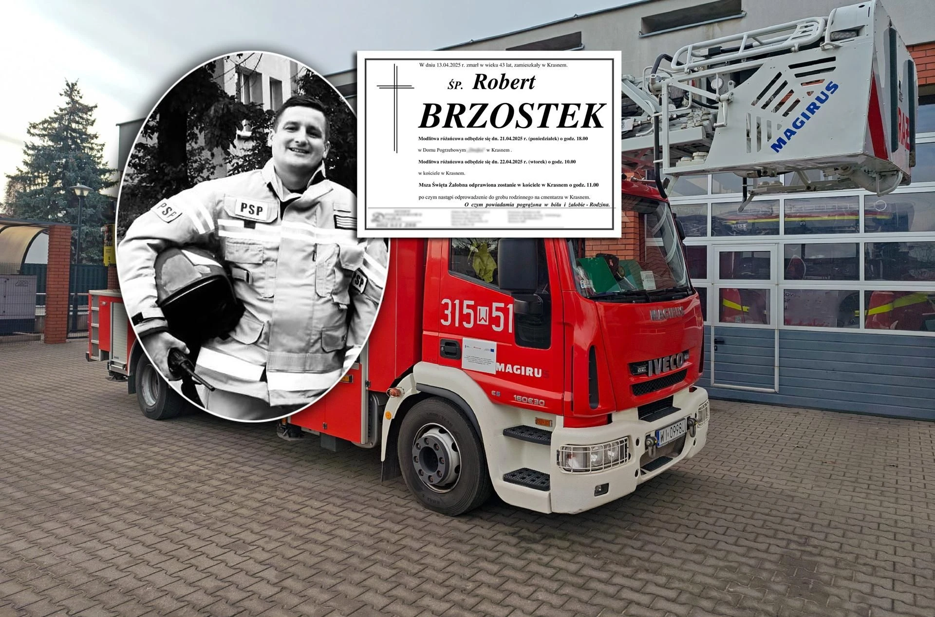 Dramat Strażaka zginął w dramatycznym wypadku. „Moje serce ukochane”