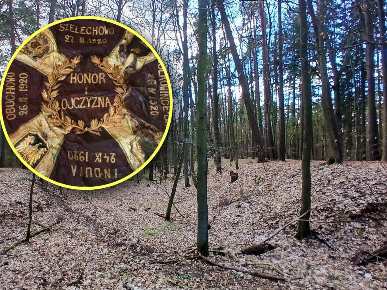 To prawdziwy skarb Sensacyjne odkrycie pod Tomaszowem Lubelskim. Płat sztandaru 4. Pułku Strzelców Podh…