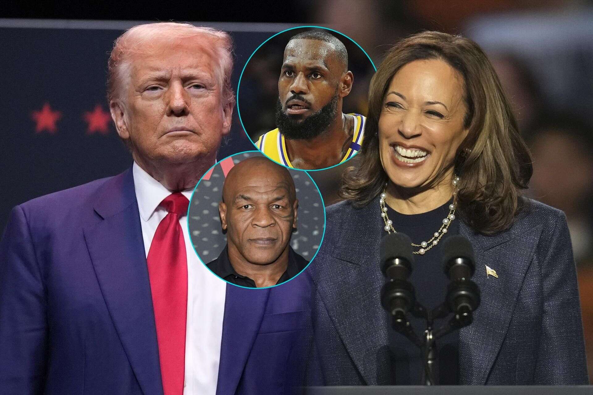 Wybory Mike Tyson zakochał się w Trumpie, Lebron James murem za Harris. Miliony w grze, kan…