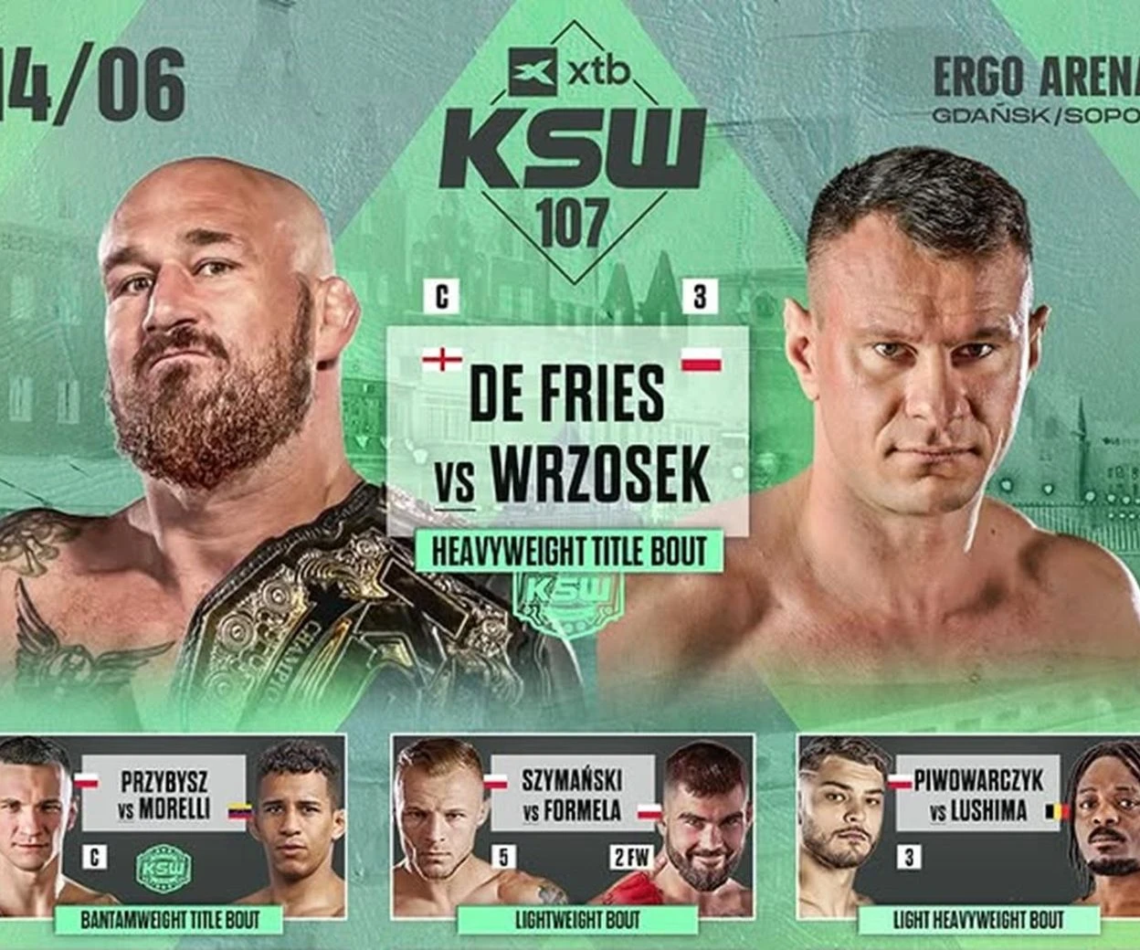 XTB KSW 107 Zamieszanie przed KSW 107! Wielkie zmiany w karcie walk gali w Ergo Arenie