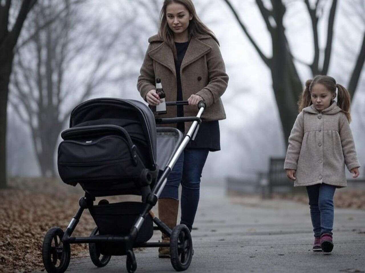 JAK TAK MOŻNA? Pijana matka z wózkiem w Ostrowi Mazowieckiej. Ledwo trzymała się na nogach. 