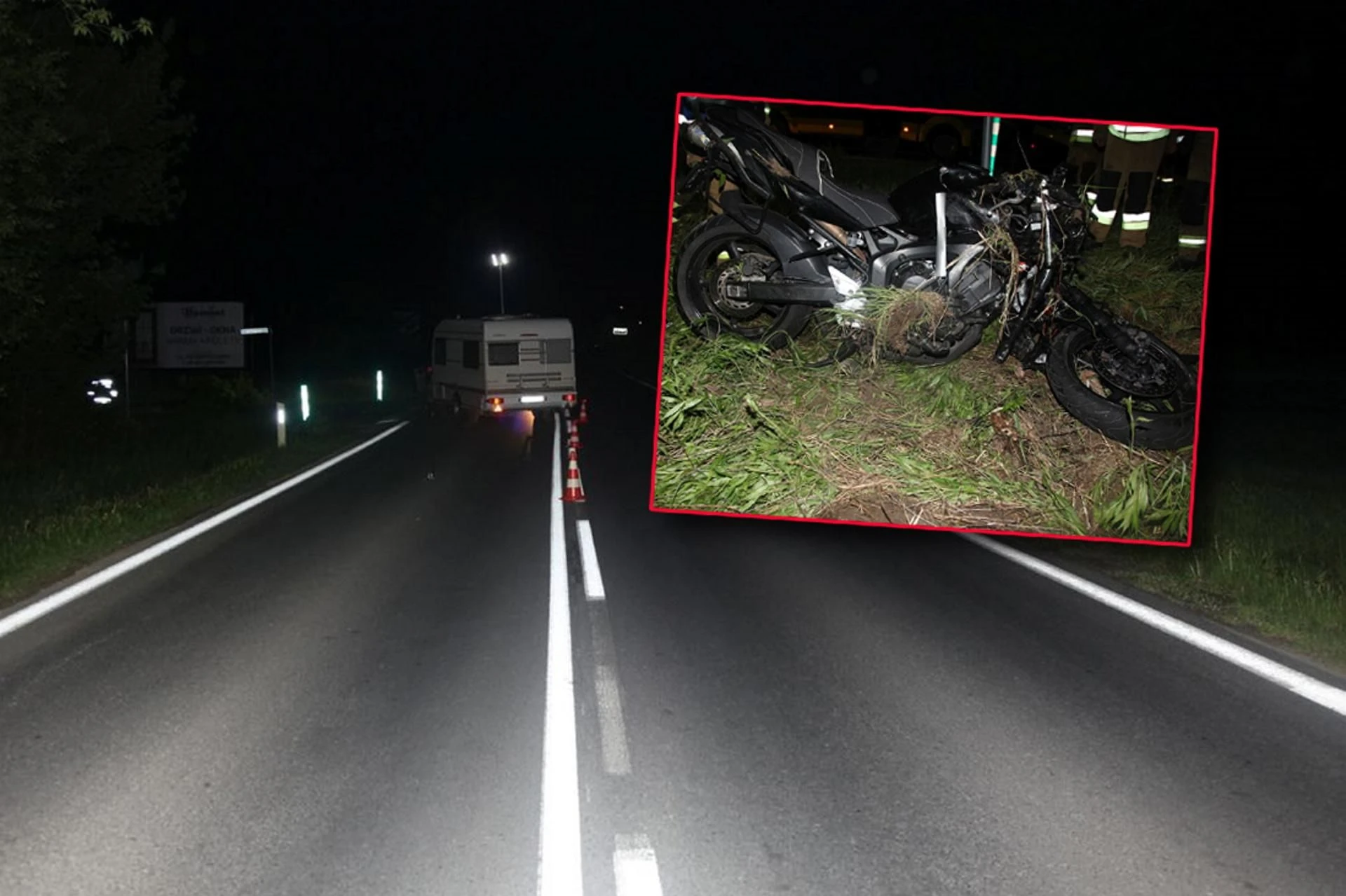 Śmierć na drodze Tragiczny koniec majówki. Motocyklista nie żyje