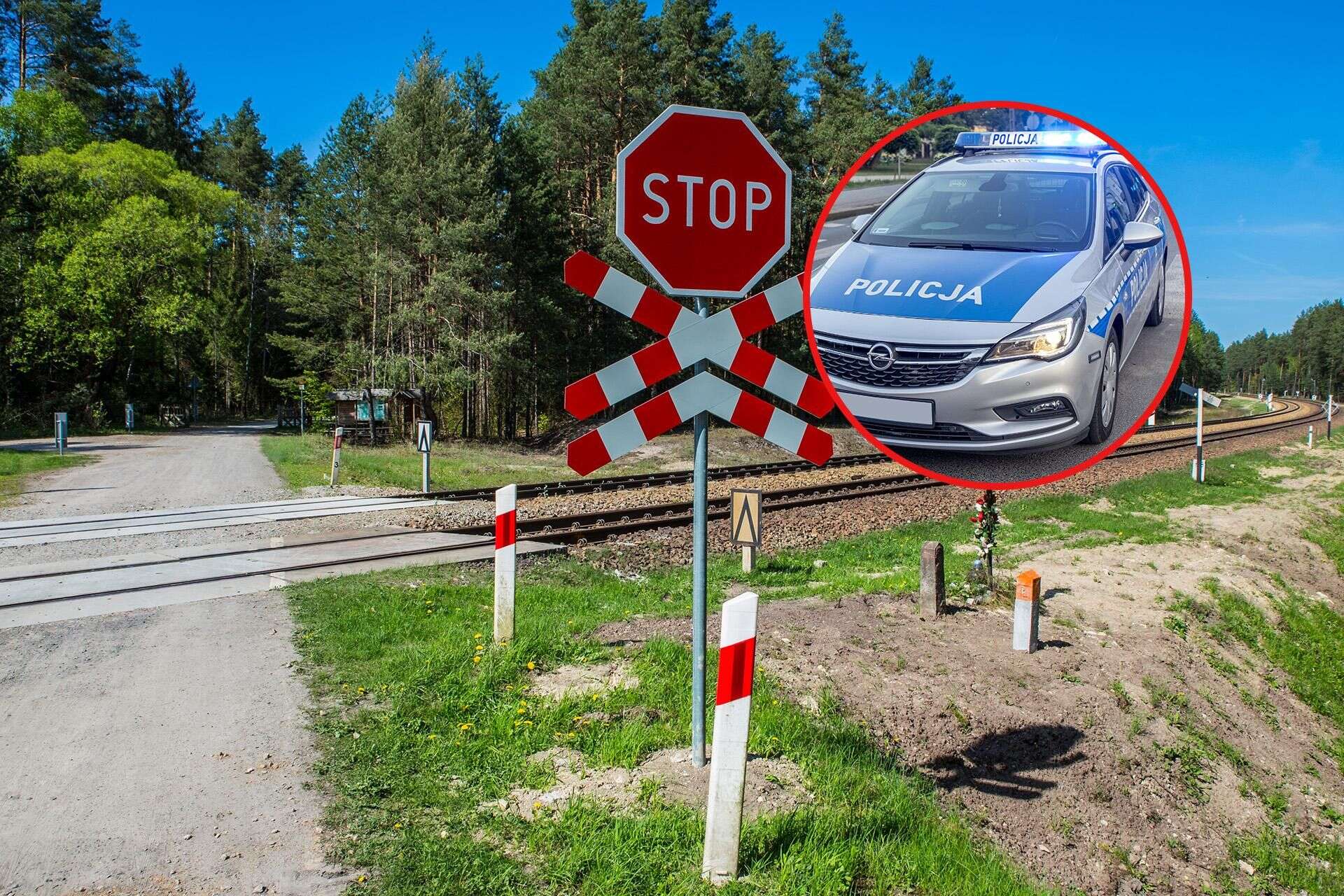 Zignorował czerwone światło Wjechał wprost pod pociąg i odbił się jak od ściany!