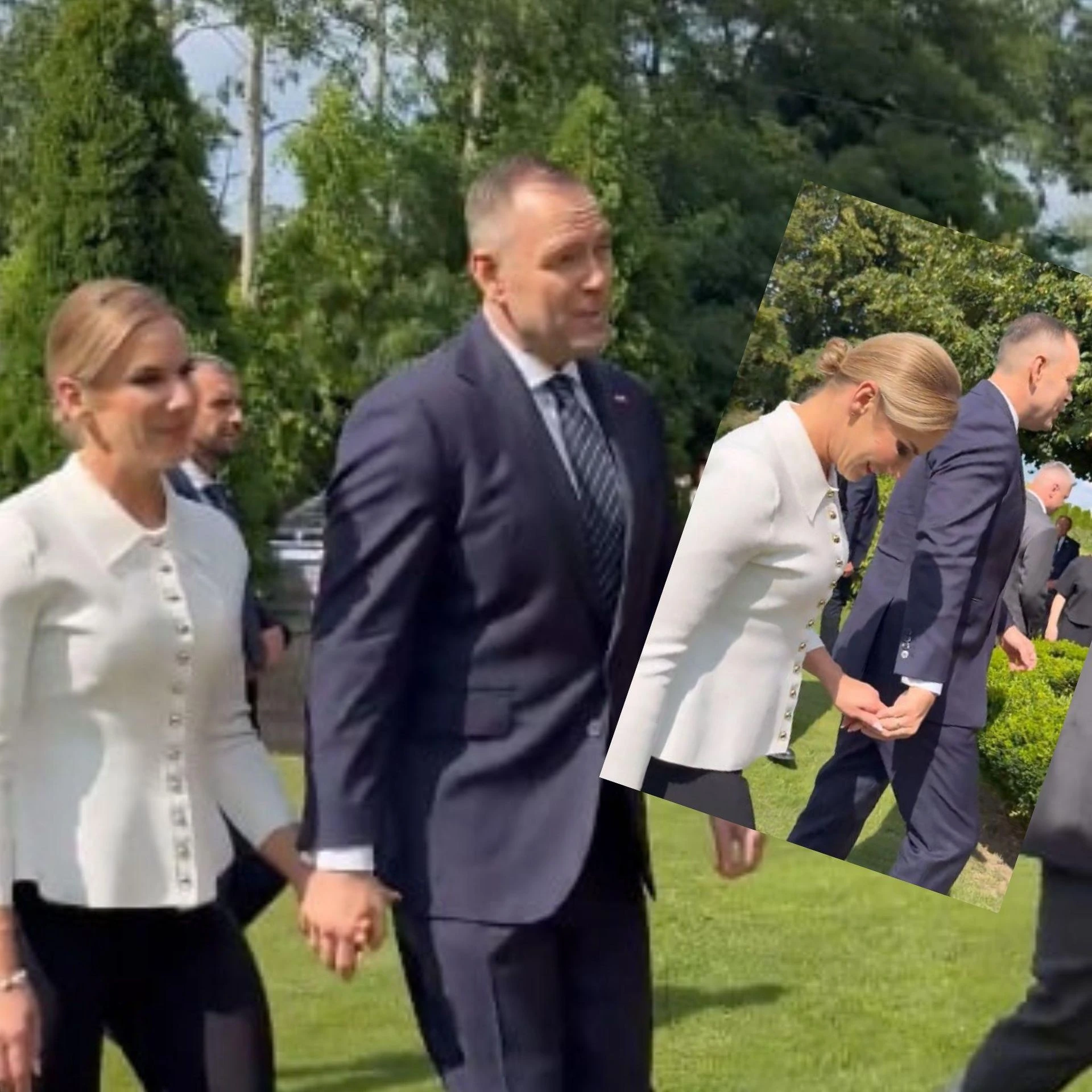 Porównują ją do Merkel Szokująca ocena stroju Marty Nawrockiej! Pierwsza dama pod lupą
