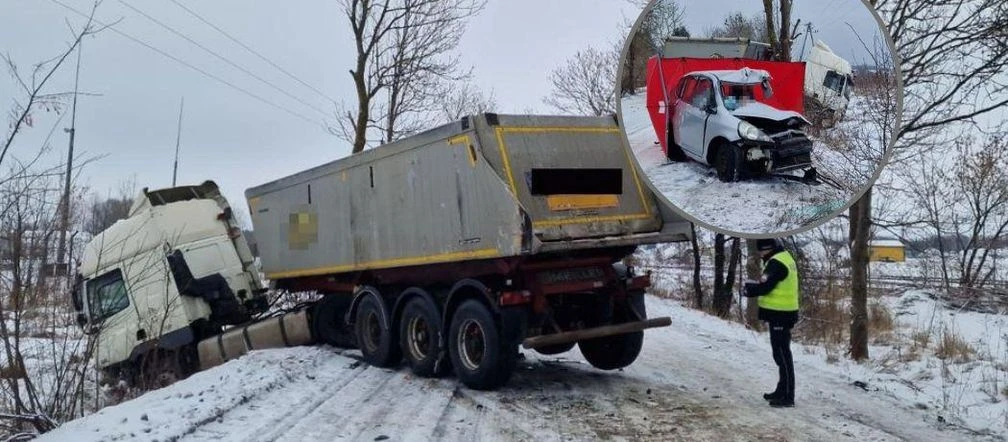 Koszmar na drodze 19-latek huknął hondą w ciężarówkę. Młody kierowca zginął na miejscu