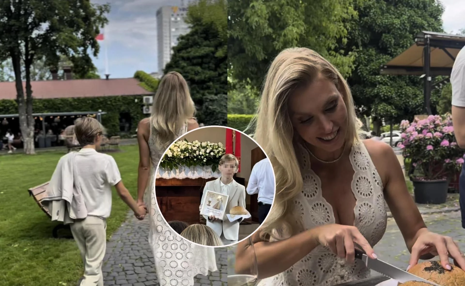 Nie wstydzi się wiary Syn Karoliny Pajączkowskiej już po pierwszej komunii! 