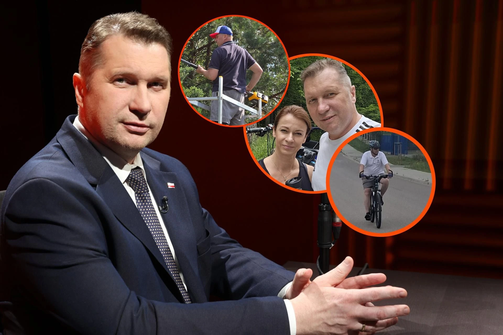 Mamy zdjęcia! Przemysław Czarnek przyłapany w ogrodzie! Tak spędza wakacje, ma ogromny basen