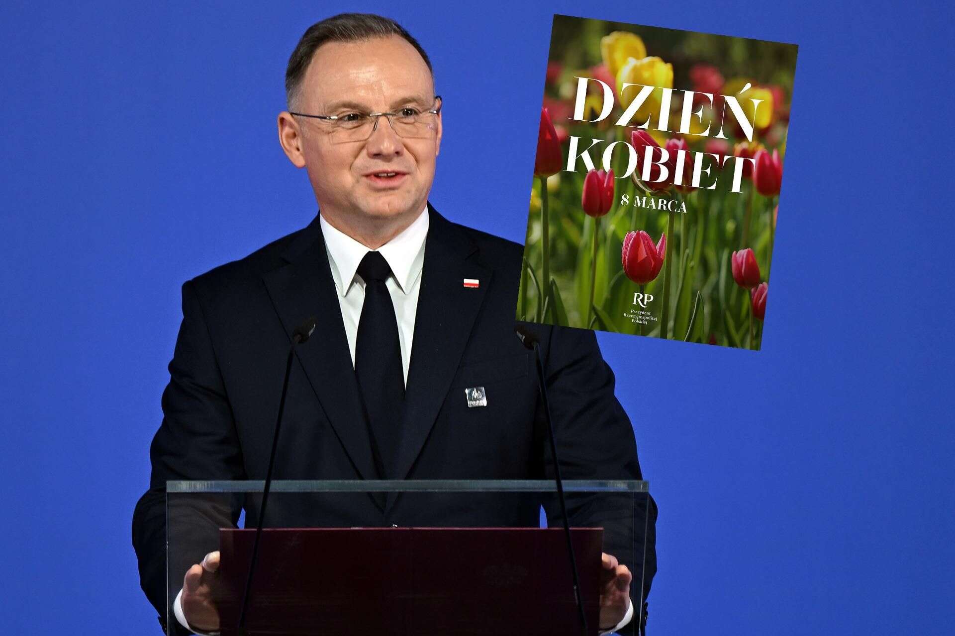 Na oficjalnym profilu opublikowano życzenia Prezydent Andrzej Duda z okazji Dnia Kobiet: 