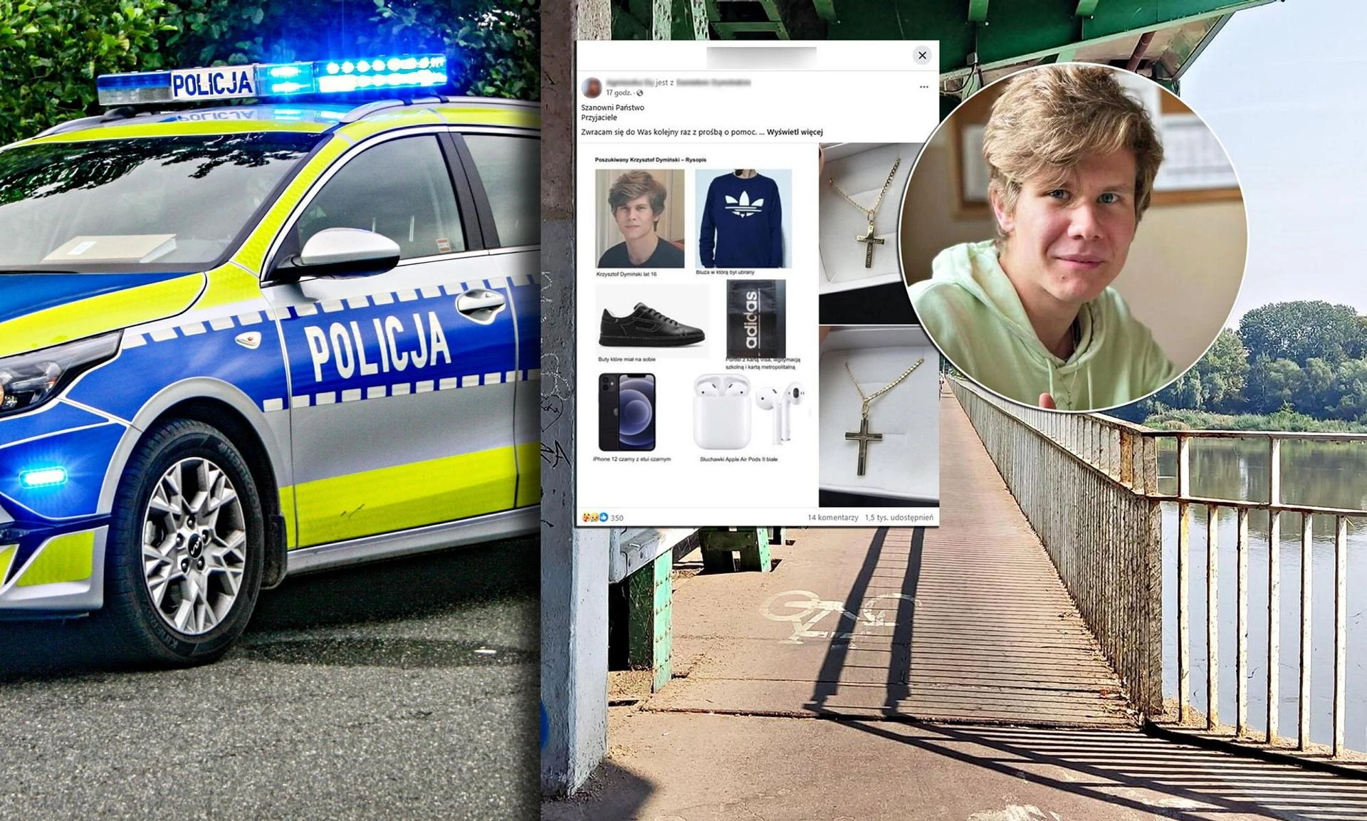 TRWAJĄ POSZUKIWANIA Mama poszukiwanego Krzyśka Dymińskiego opublikowała pilny apel. 
