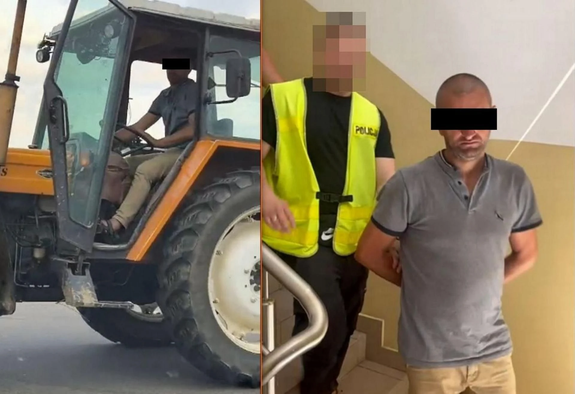 Zuchwały złodziej Pan Darek zatrąbił przed komisariatem i pojechał dalej. Grozi mu do 5 lat więzienia