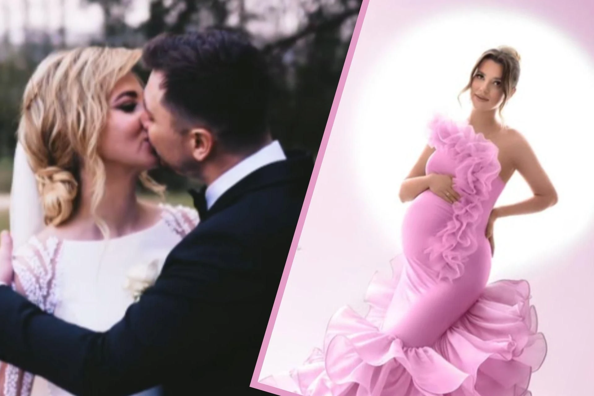Bez Daniela?! Faustyna Martyniuk w ciąży pozuje w różu i błękicie. Stylizacja jak marzenie, ale...…