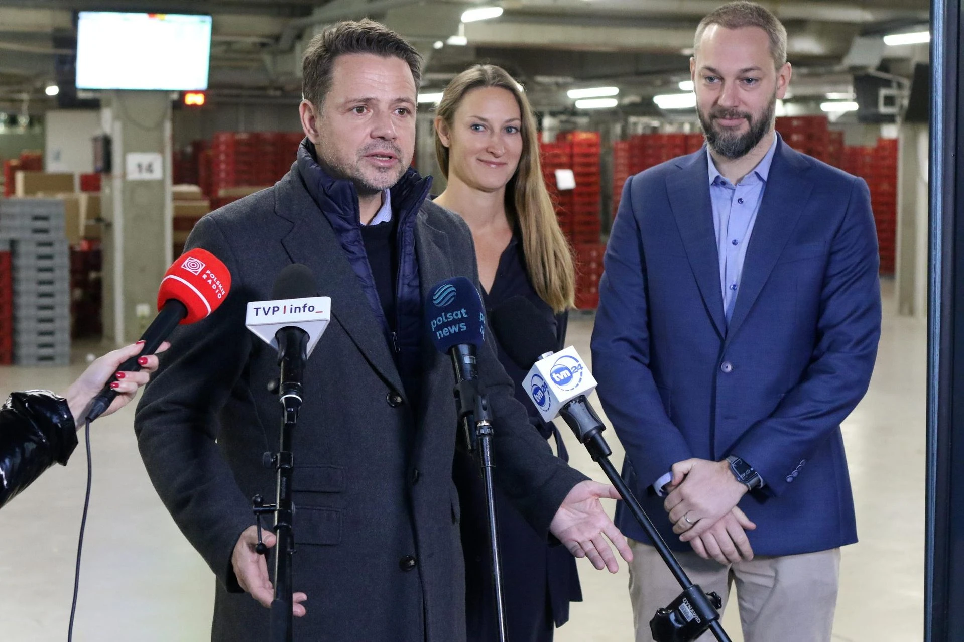 ZDJĘCIA Rafał Trzaskowski spotkał się z właścicielami piekarni pod Warszawą. 