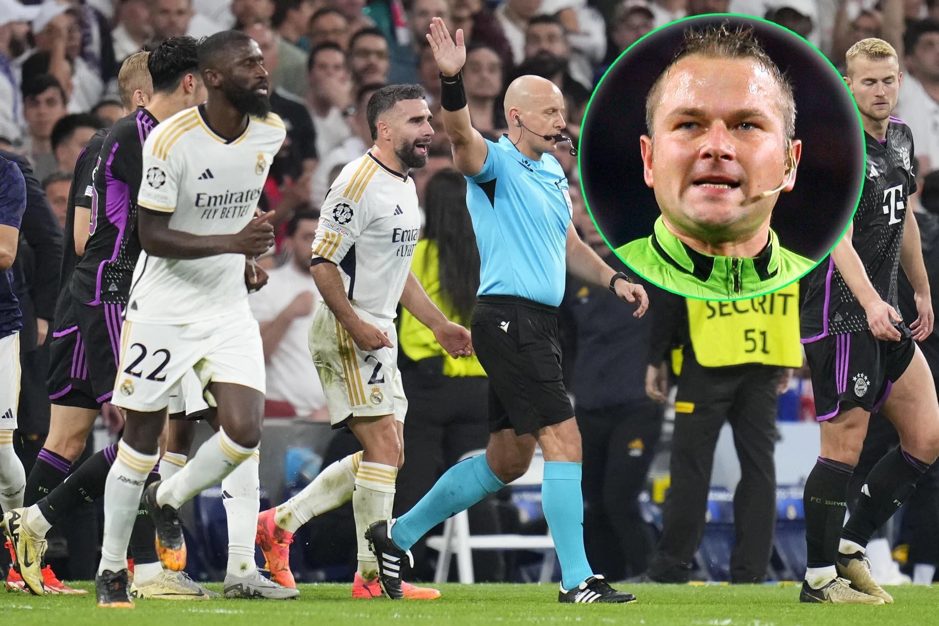 Liga Mistrzów To dlatego Marciniak popełnił błąd w meczu Real-Bayern. Ekspert podkreśla jedną ważn…