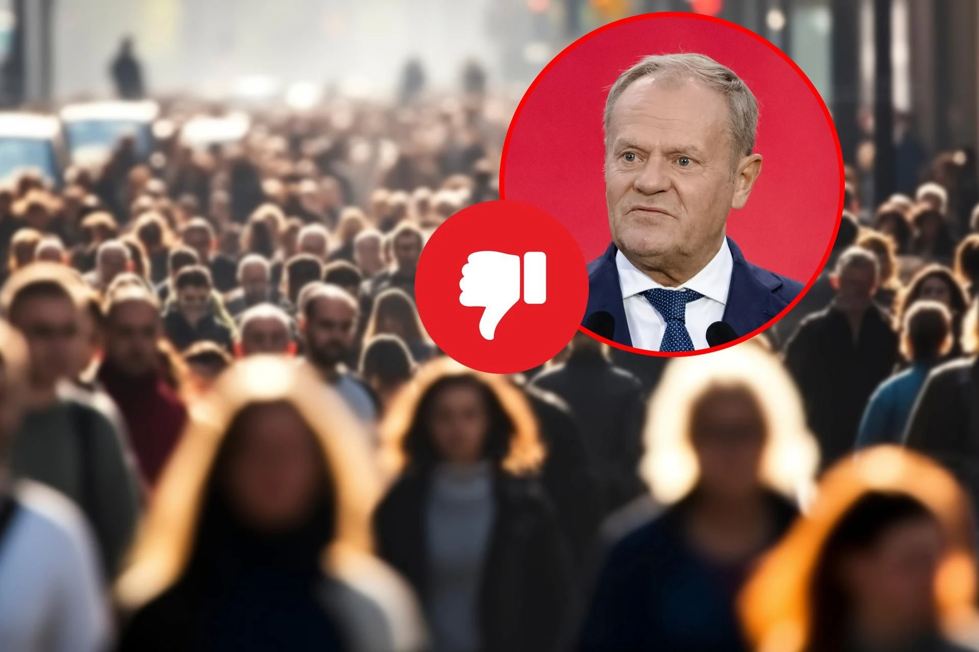 sondaż CBOS Koniec miodowego miesiąca! Polacy mają dość rządów Tuska. Szokujące dane