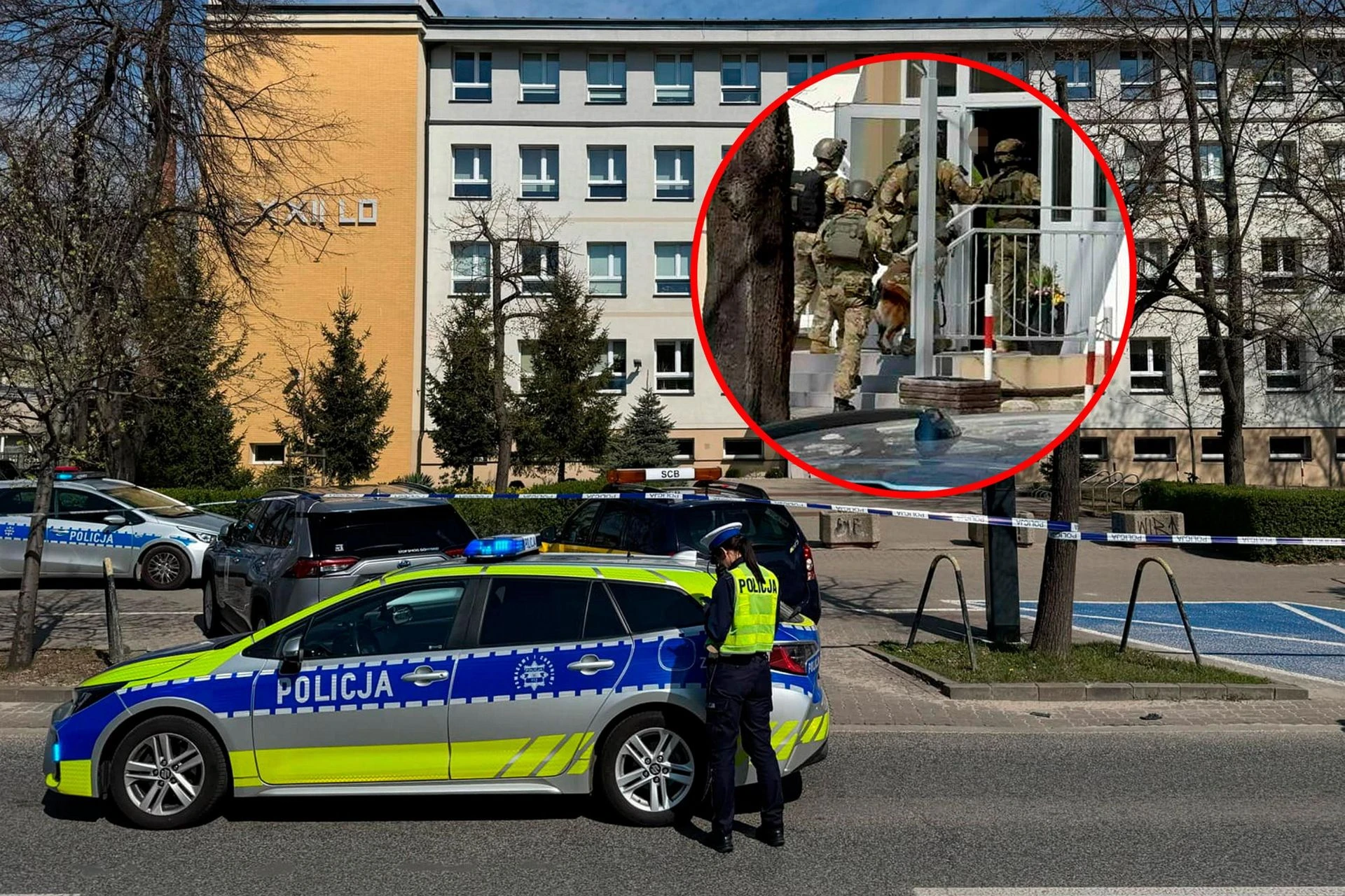 O CO CHODZI? Kontrterroryści weszli do liceum w Warszawie! Teren odgrodzony. Co się stało?