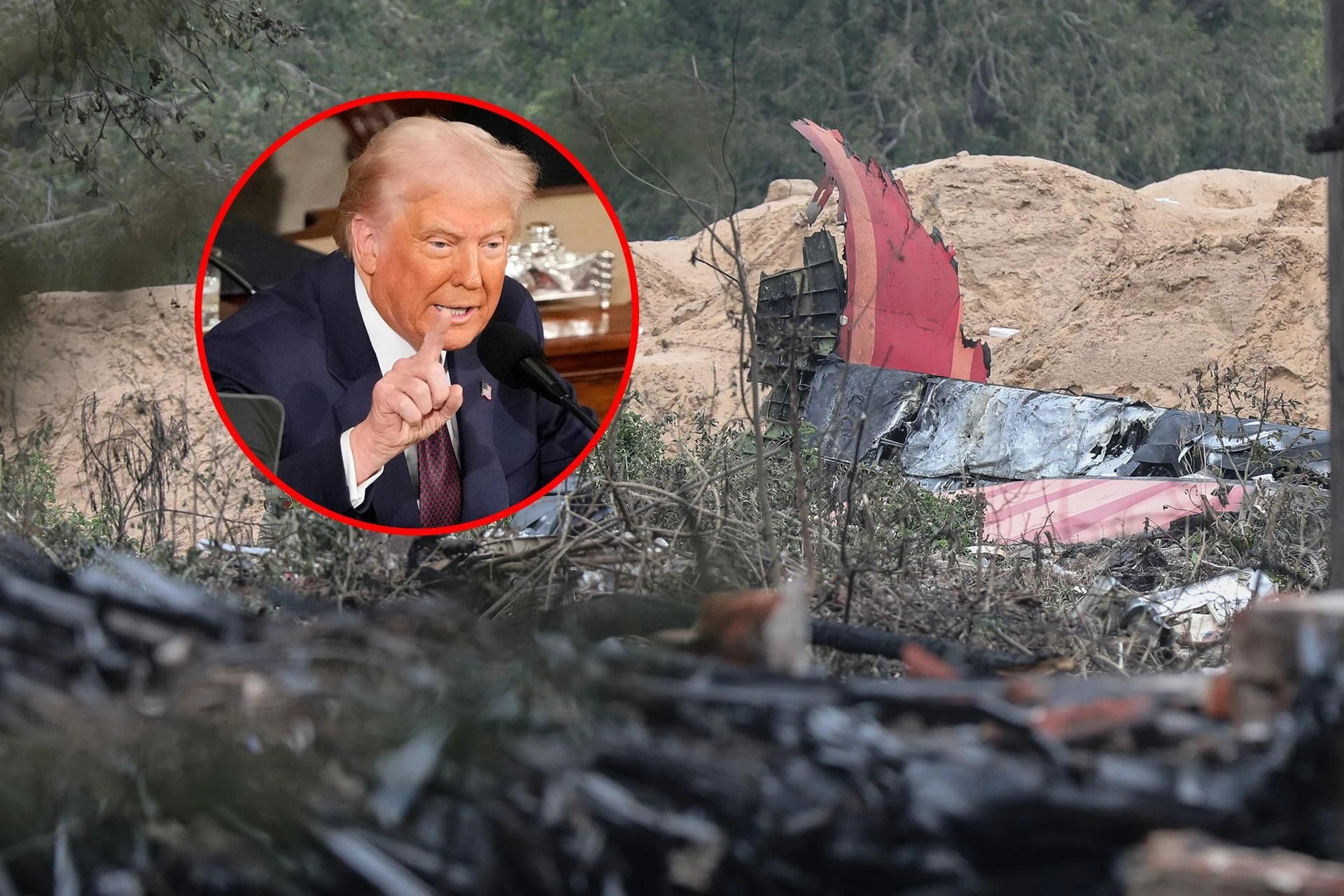 Czy była eksplozja? Donald Trump ma domysły na temat katastrofy samolotu! 