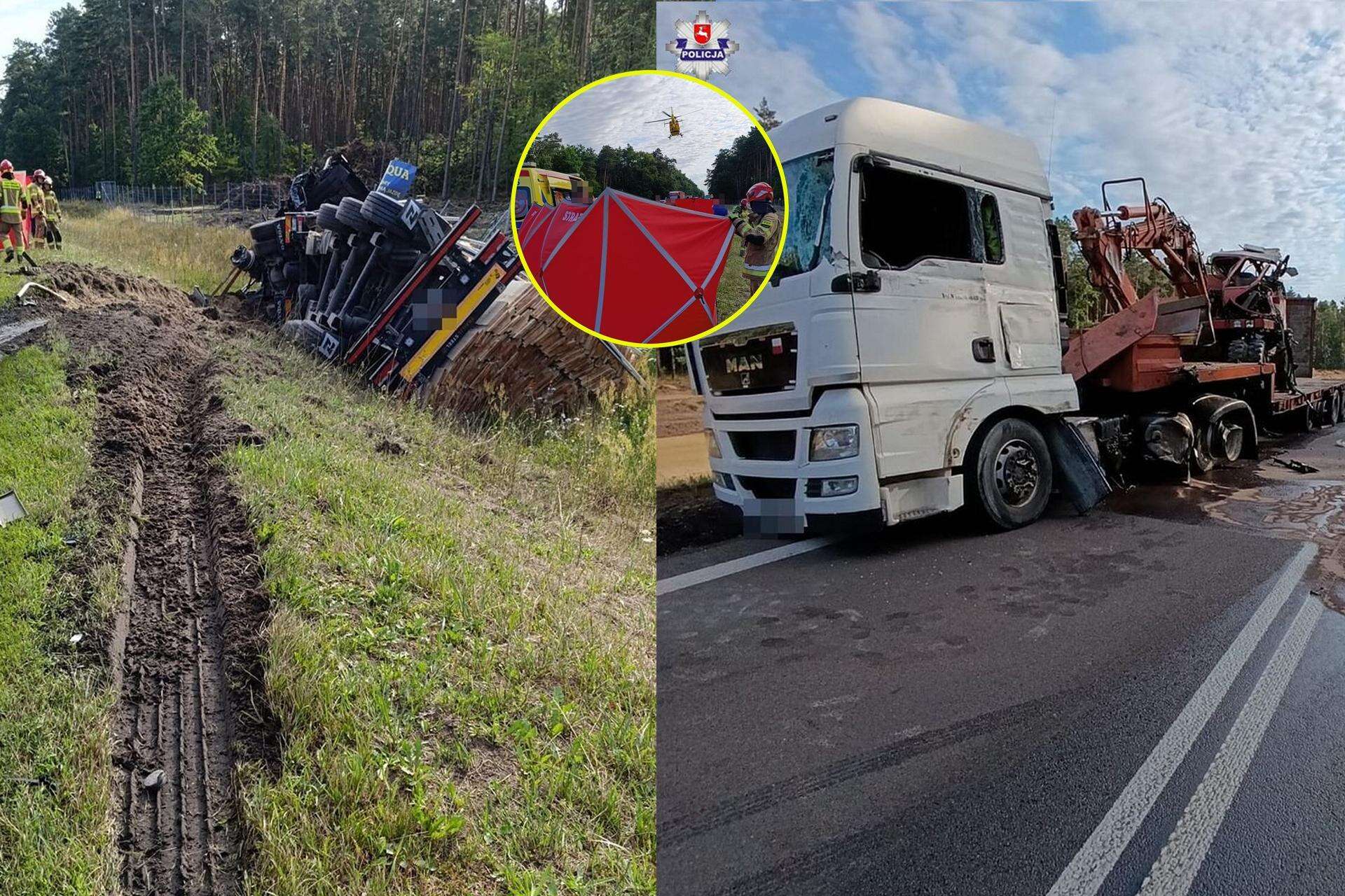 Śmiertelny wypadek 26-latek nie przeżył potężnego zderzenia dwóch tirów! Było słychać ogromny huk [ZDJĘ…