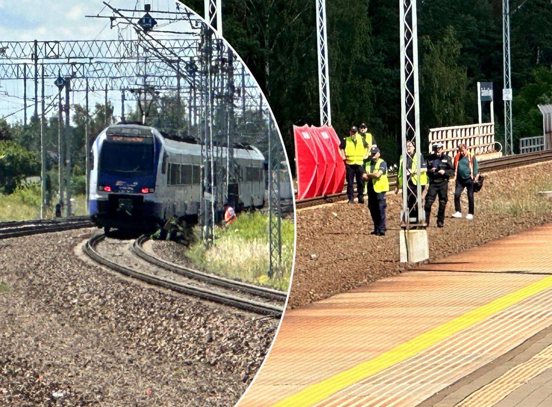 Groza Pieszy śmiertelnie potrącony przez pociąg. Utrudnienia i opóźnienia pociągów na tras…