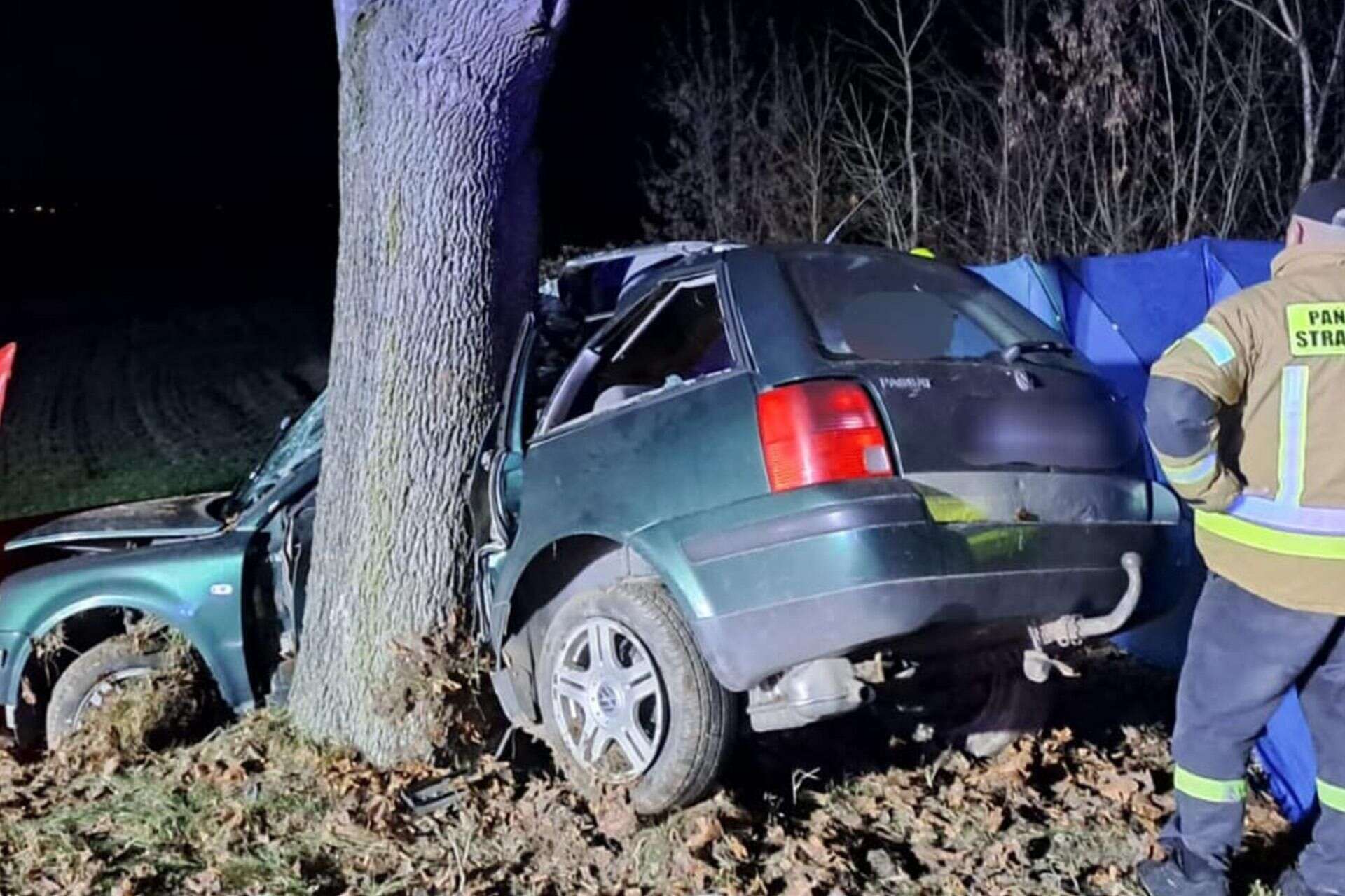 Tragedia na drodze 39-latka zginęła na oczach dziecka! Śmiertelny wypadek pod Rykami w piątek trzynaste…