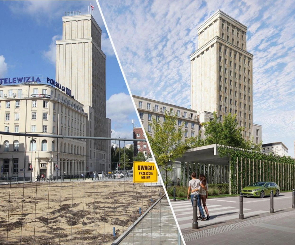 Zmiany w centrum Zielona oaza na placu Powstańców Warszawy. Wiemy, kiedy zakończy się metamorfoza