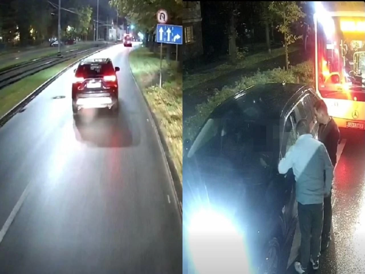 Zapobiegli tragedii Pijany Ukrainiec zablokowany przez autobusy. Brawurowa akcja kierowców