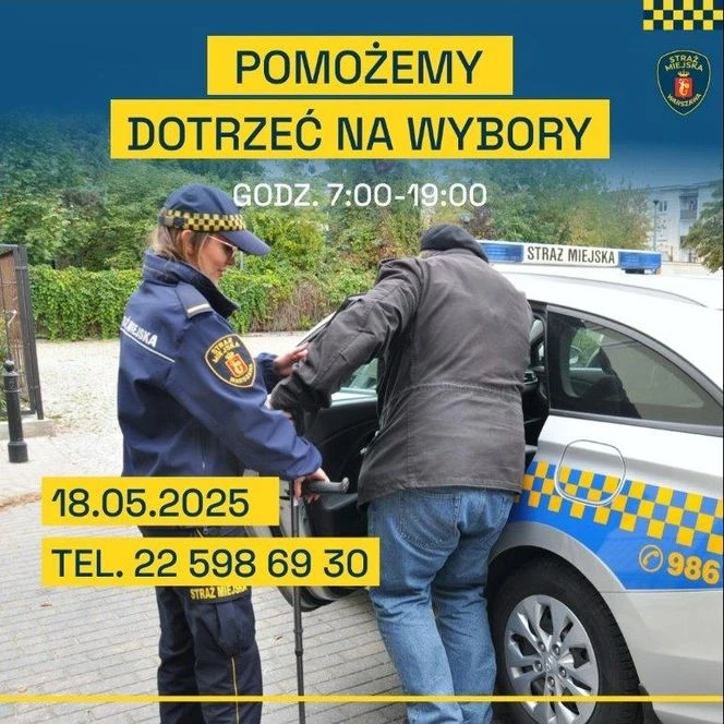Wystarczy się zgłosić Wybory prezydenckie 2025: Straż Miejska dowiezie Cię na głosowanie! Kto i jak może s…