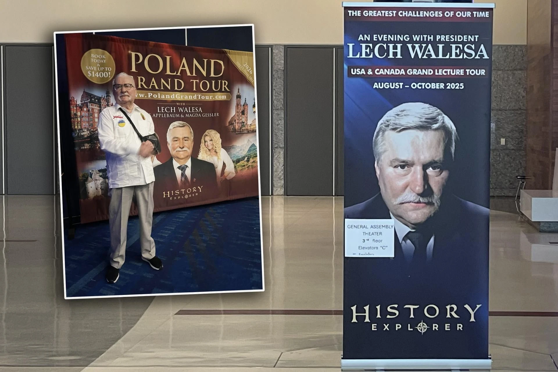 Prezydenckie tournée po USA Wałęsa podbija Amerykę. Za 790 dolarów można uścisnąć mu dłoń na prywatnym spotkaniu