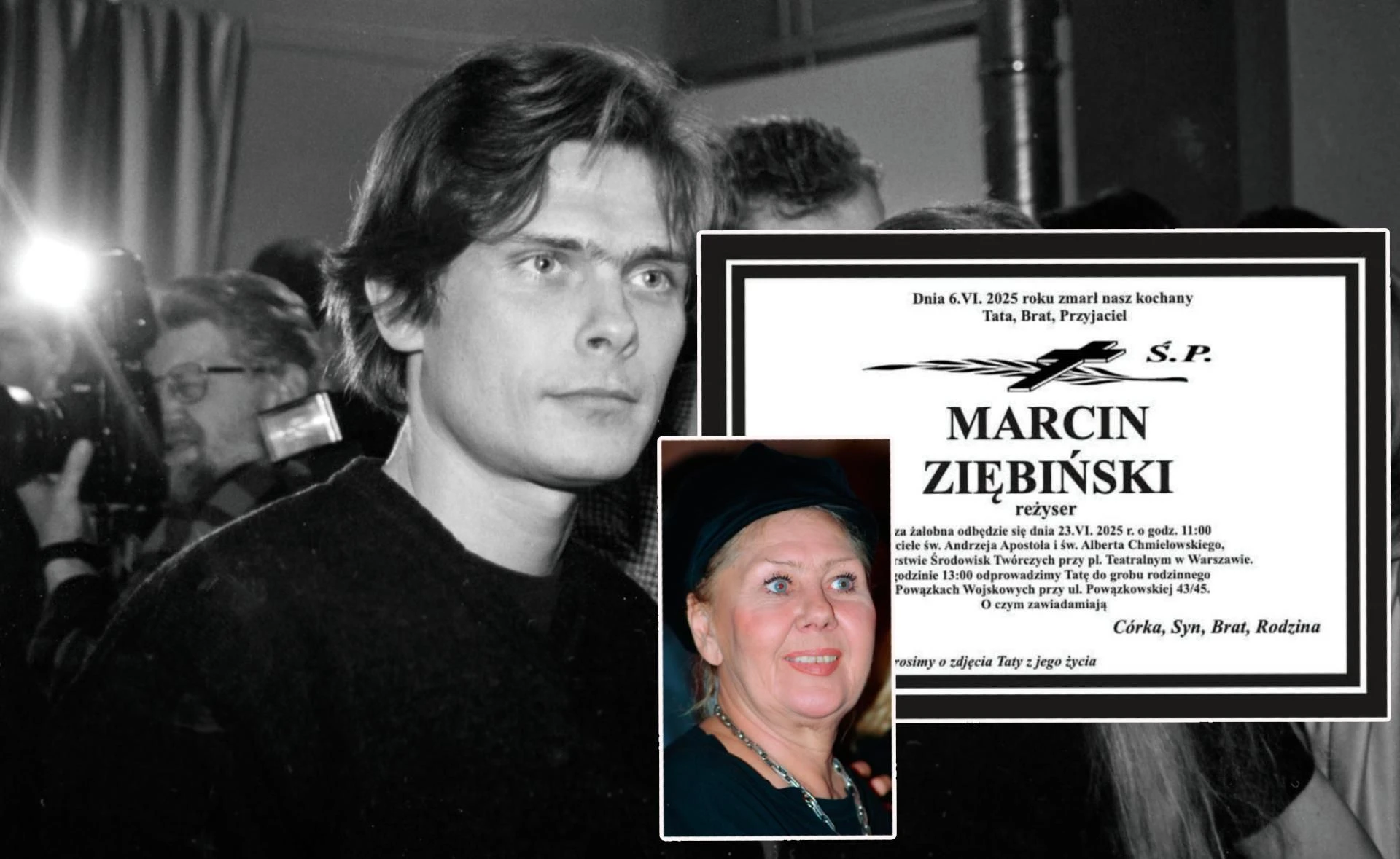 Dołączy do mamy Wiadomo, co z pogrzebem Ziębińskiego. W sieci pojawił się nekrolog. Zadziwiająca pro…