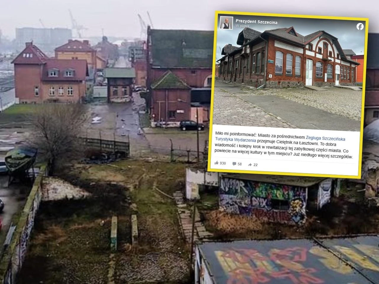 Optymistyczne wieści Szansa dla szczecińskiej Łasztowni. Miasto przejęło kolejny zabytkowy budynek