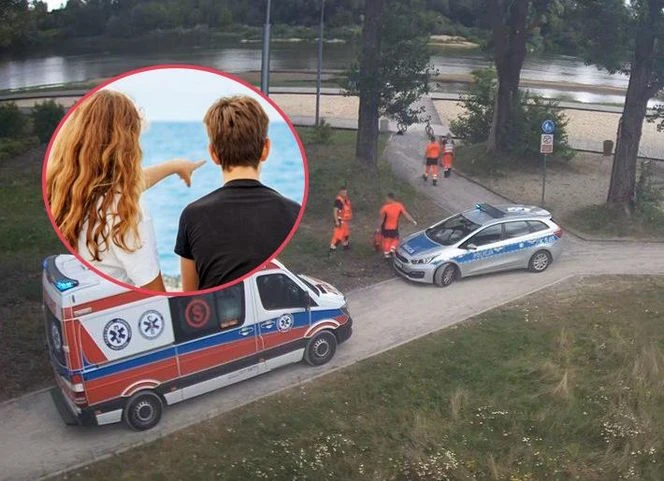 Wezwano służby ratownicze Dwoje dzieci bez opieki na środku Sanu! Chłopiec dostał drgawek [ZDJĘCIA]