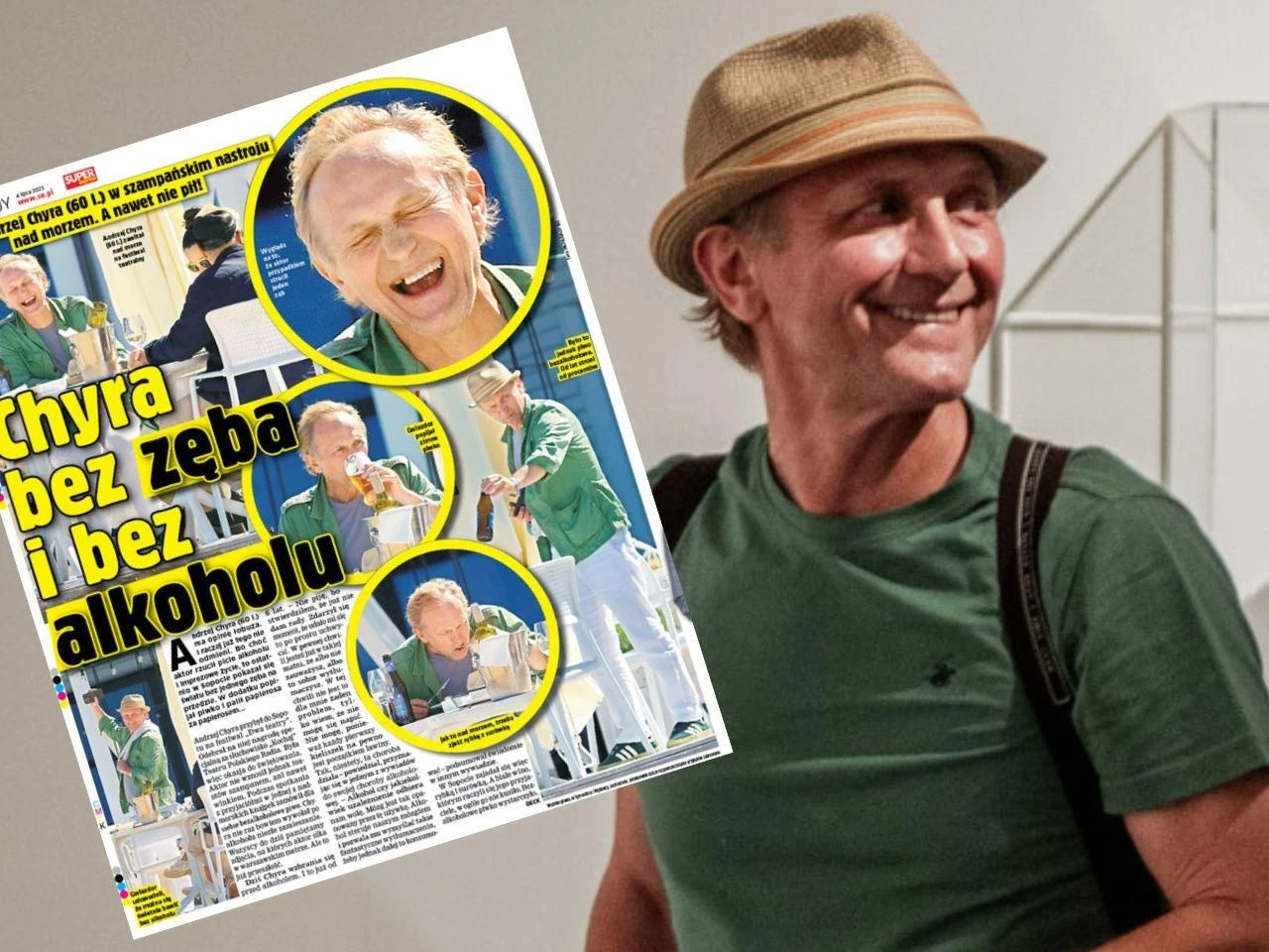 Wszystko widać jak na dłoni Andrzej Chyra wstawił zęba! Znalazł między festiwalami chwilę na zadbanie o siebie
